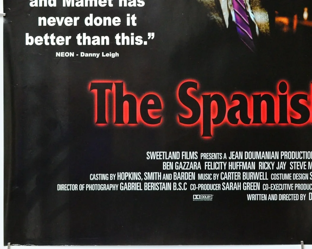 THE SPANISH PRISONER (1998) Original Quad Film Poster - Ben Gazzara Steve Martin, изображение 4
