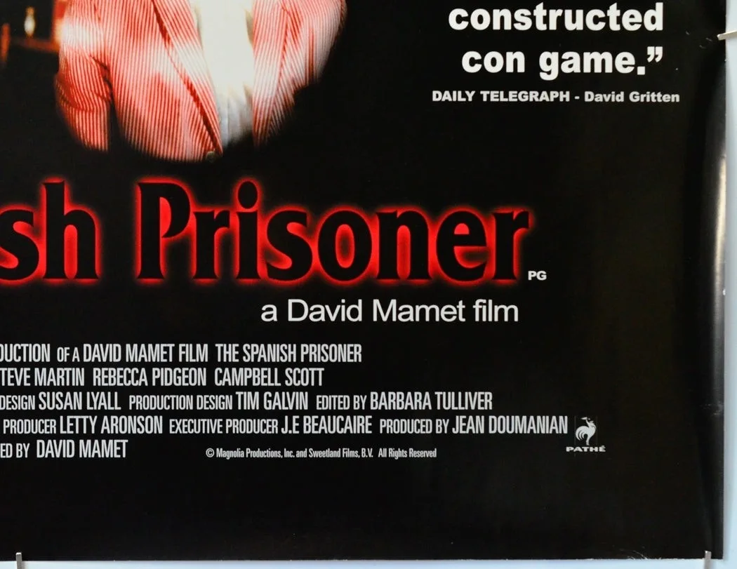 THE SPANISH PRISONER (1998) Original Quad Film Poster - Ben Gazzara Steve Martin, изображение 5