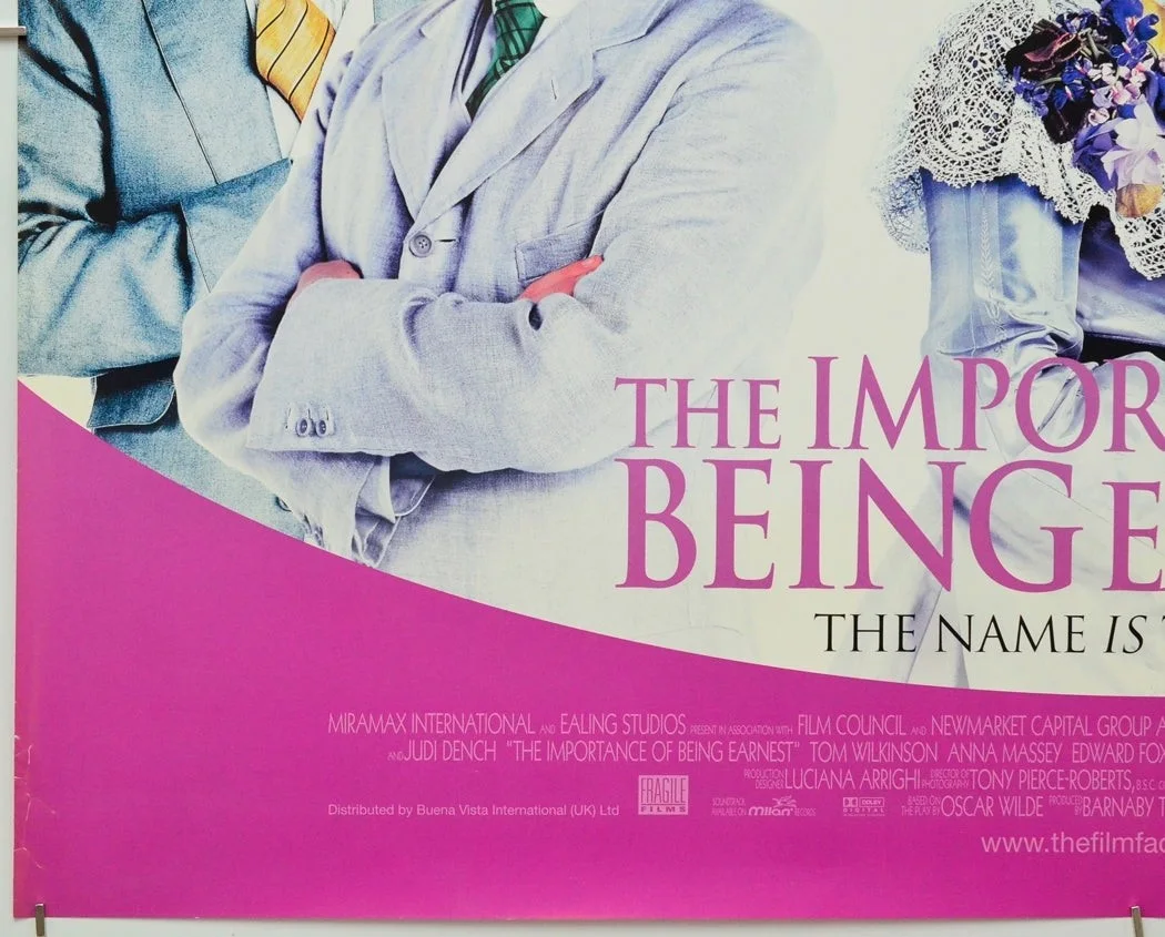 THE IMPORTANCE OF BEING EARNEST (2002) Original Quad Film Poster - Colin Firth, изображение 4