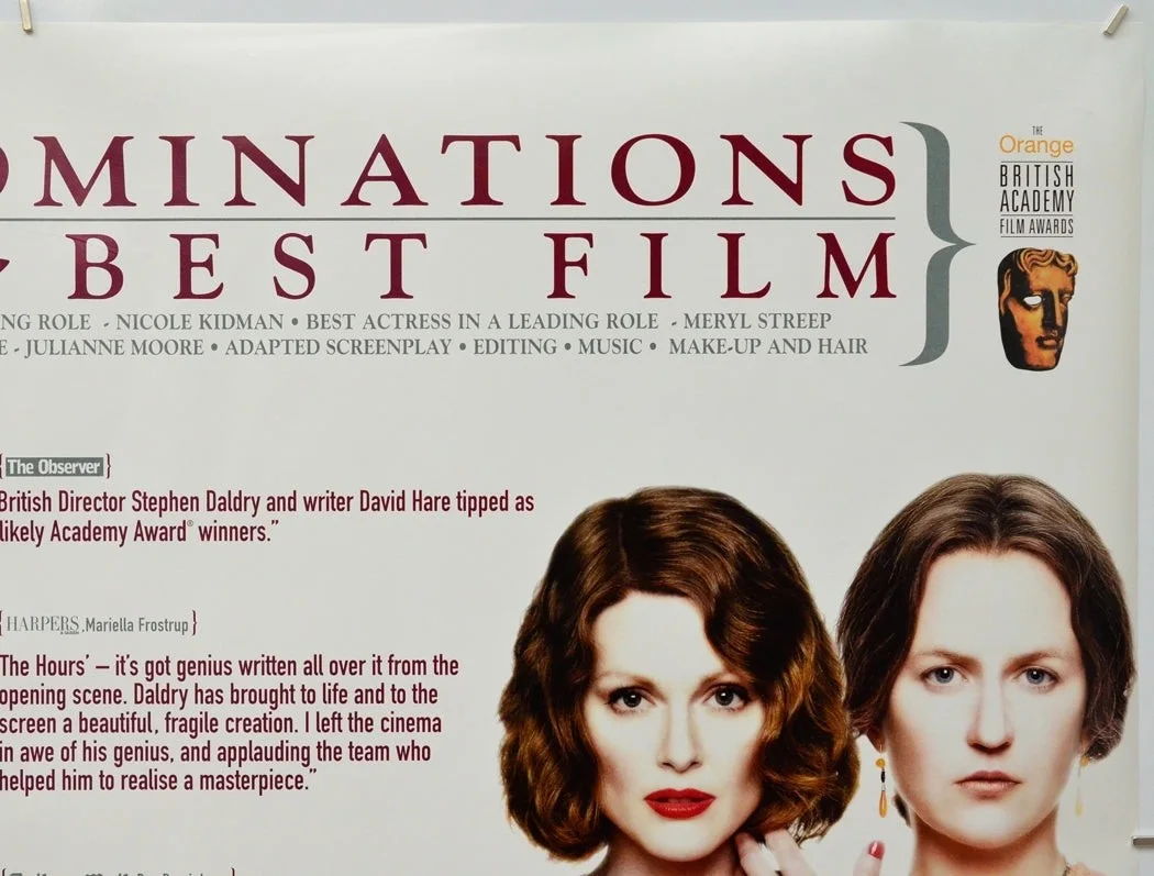 THE HOURS (2003) Original Cinema Quad Film Poster - Meryl Streep, Nicole Kidman, изображение 3