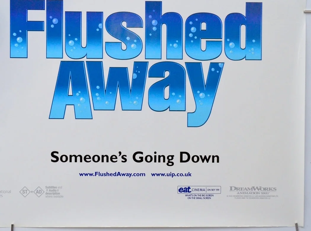 FLUSHED AWAY (2006) Original Quad Film Poster - Kate Winslet, Hugh Jackman, image 5