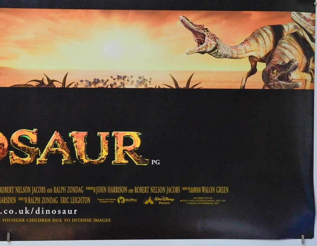 DINOSAUR (2000) Original Cinema Quad Movie Poster - Walt Disney (Release), image 5