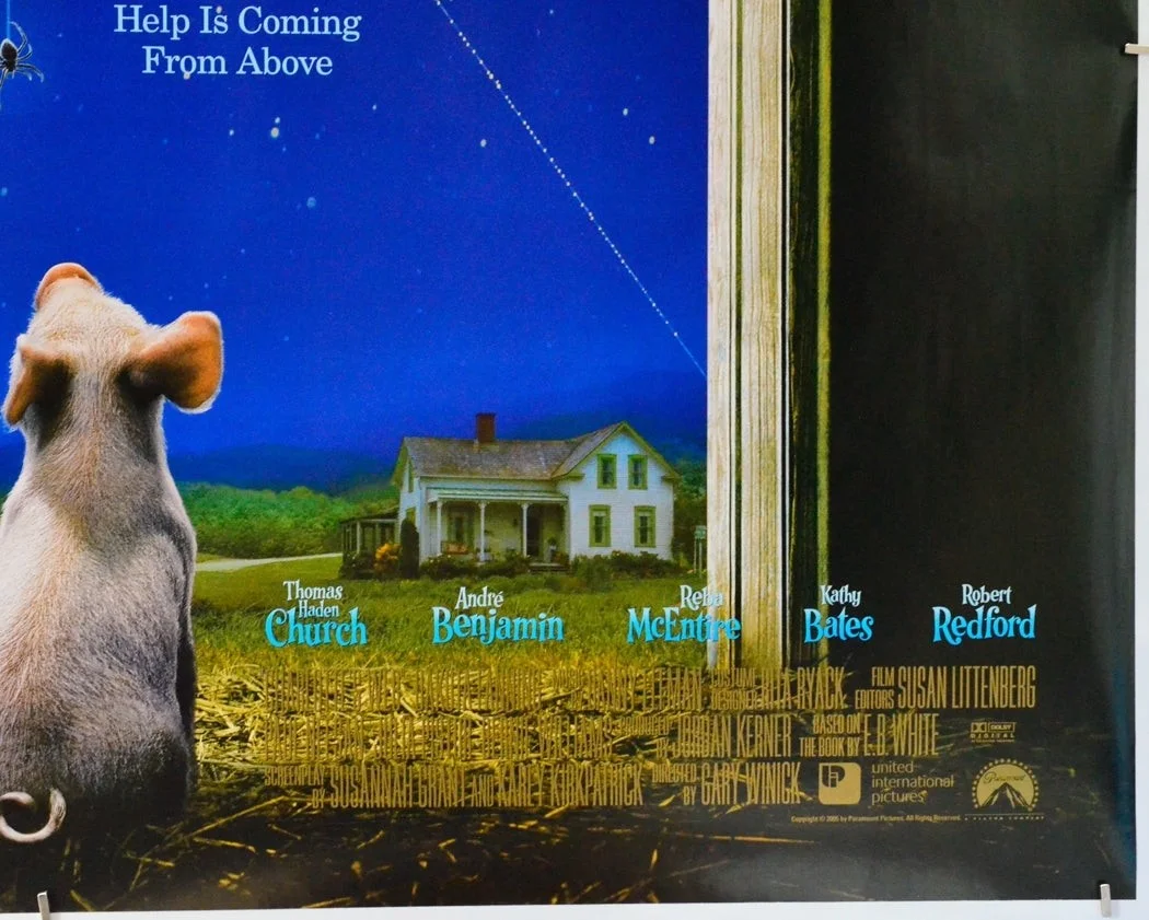 CHARLOTTE’S WEB (2006) Original Cinema Quad Film Poster (Teaser) Dakota Fanning, изображение 5