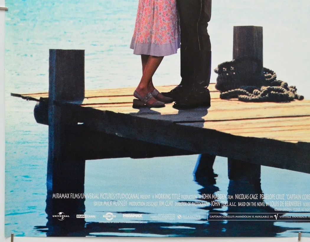 CAPTAIN CORELLI'S MANDOLIN (2001) Original Quad Film Poster - Nicolas Cage, image 4