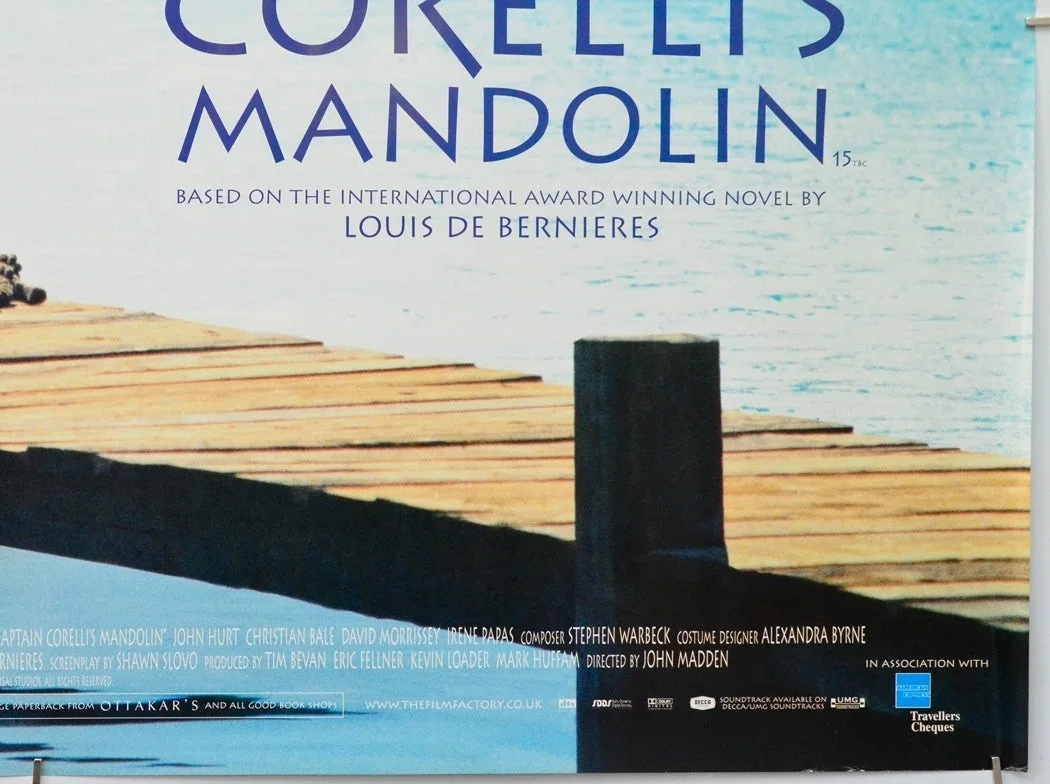 CAPTAIN CORELLI'S MANDOLIN (2001) Original Quad Film Poster - Nicolas Cage, image 5