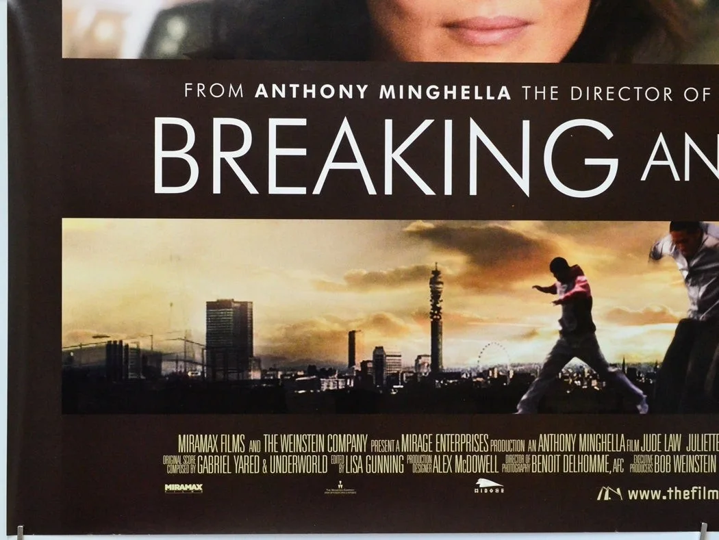 BREAKING AND ENTERING (2006) Original Quad Poster - Anthony Minghella Signed?, image 4
