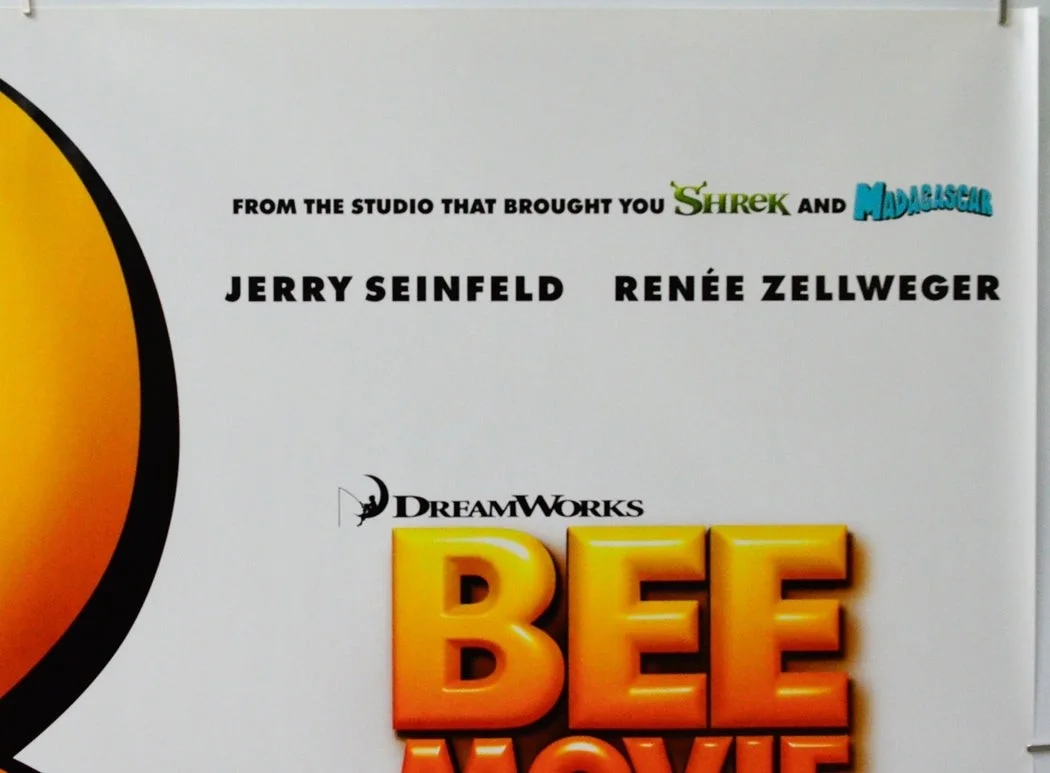 BEE MOVIE (2007) Original Quad Film Poster (ADV) Jerry Seinfeld, Renee Zellweger, изображение 3