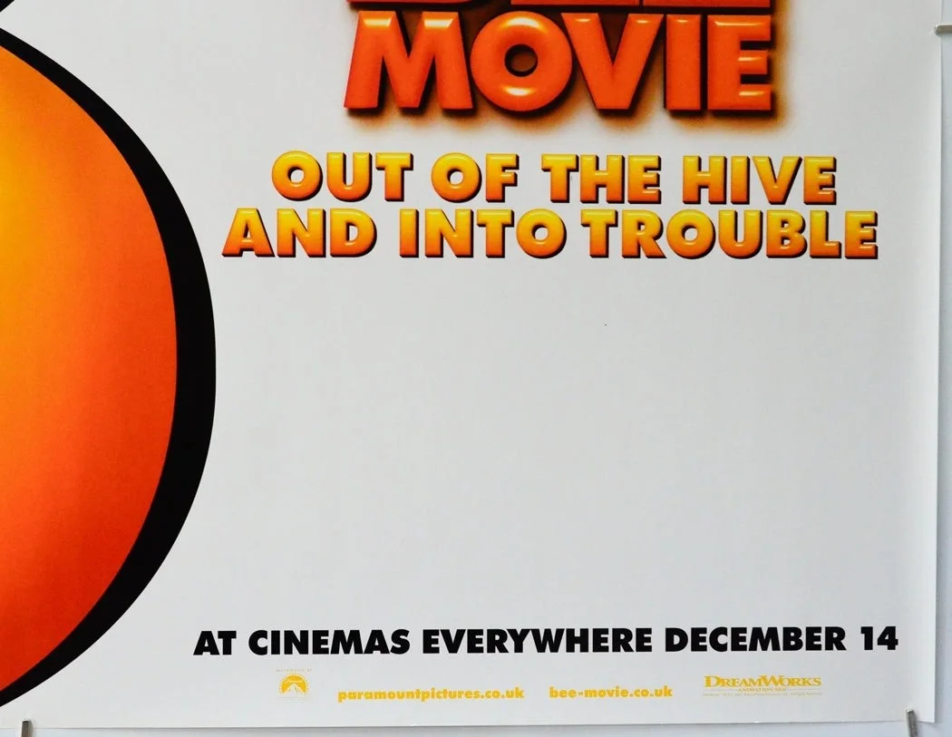BEE MOVIE (2007) Original Quad Film Poster (ADV) Jerry Seinfeld, Renee Zellweger, изображение 5