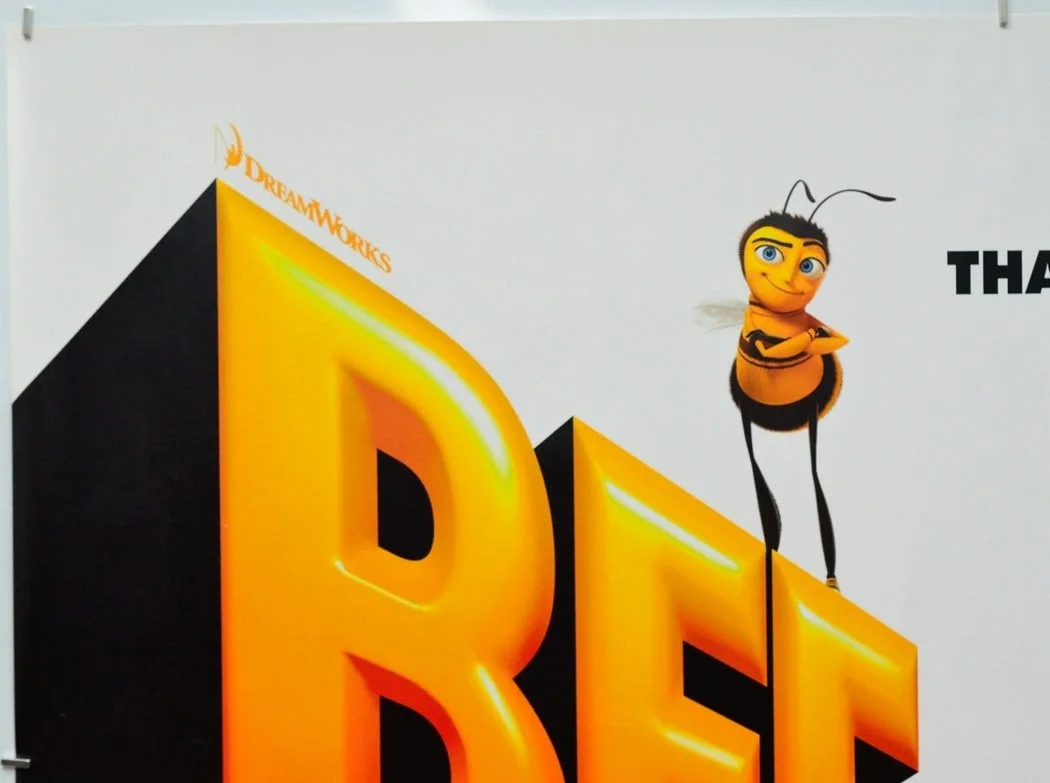 BEE MOVIE (2007) Original Cinema Quad Film Poster (Teaser Vers 2) Jerry Seinfeld, изображение 2
