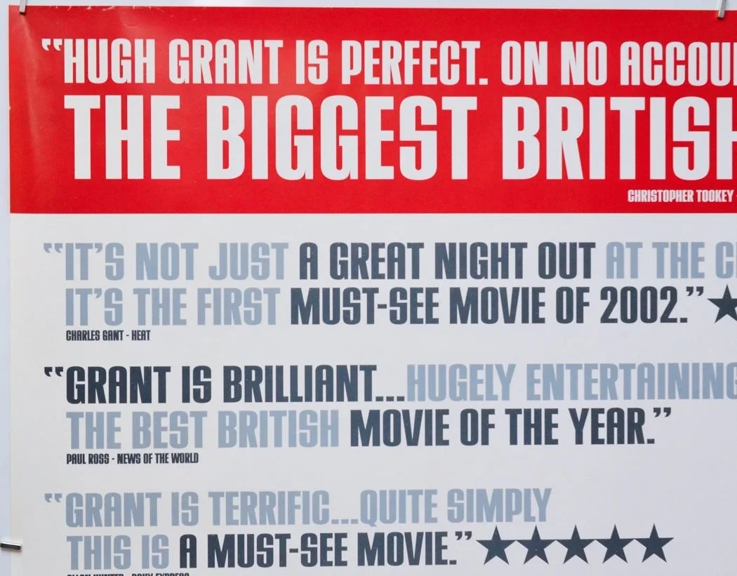 ABOUT A BOY (2002) Original Quad Poster (reviews vrs) Hugh Grant, Nicholas Hoult, изображение 2