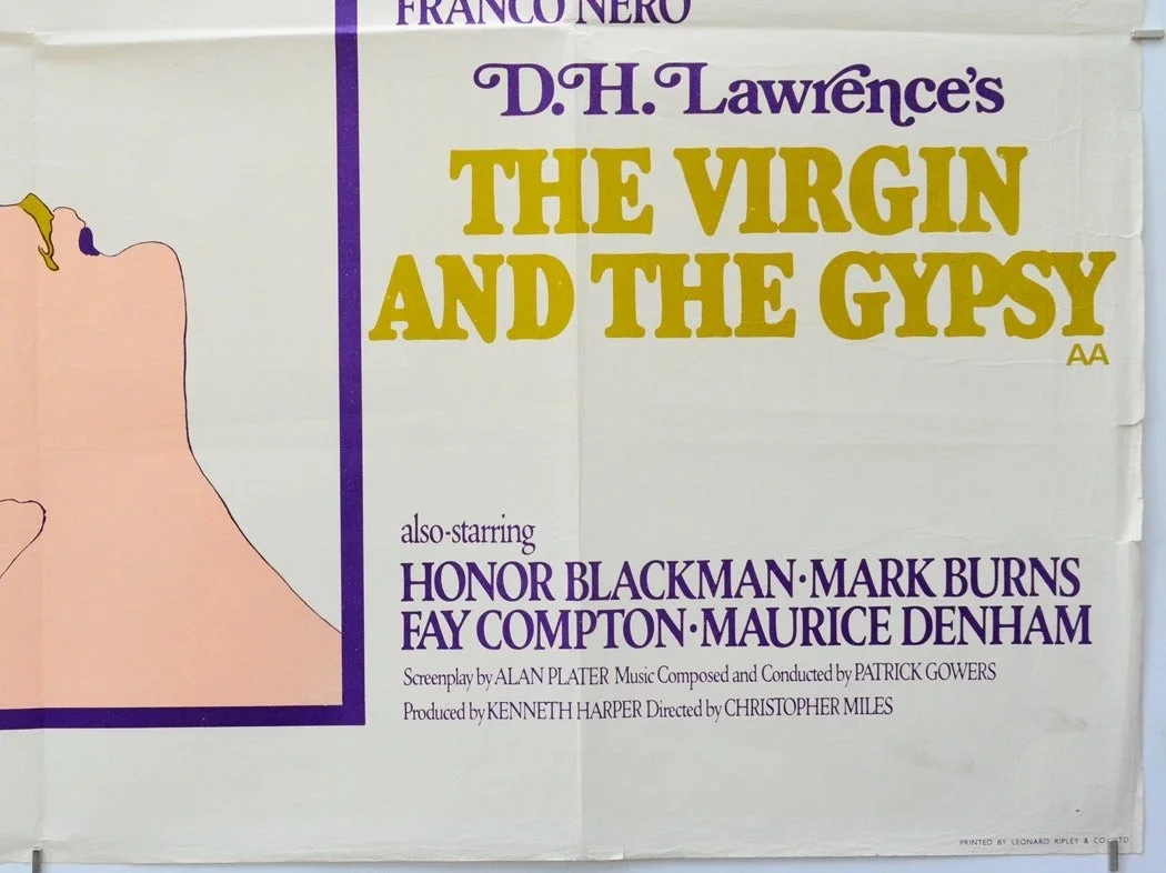 THE VIRGIN AND THE GYPSY (1970) Quad Film Poster - Joanna Shimkus, Franco Nero, изображение 5