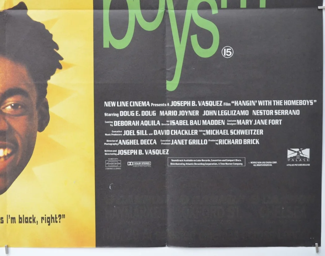 HANGIN' WITH THE HOMEBOYS (1991) Original Quad Movie Poster - Doug. E. Doug, image 5