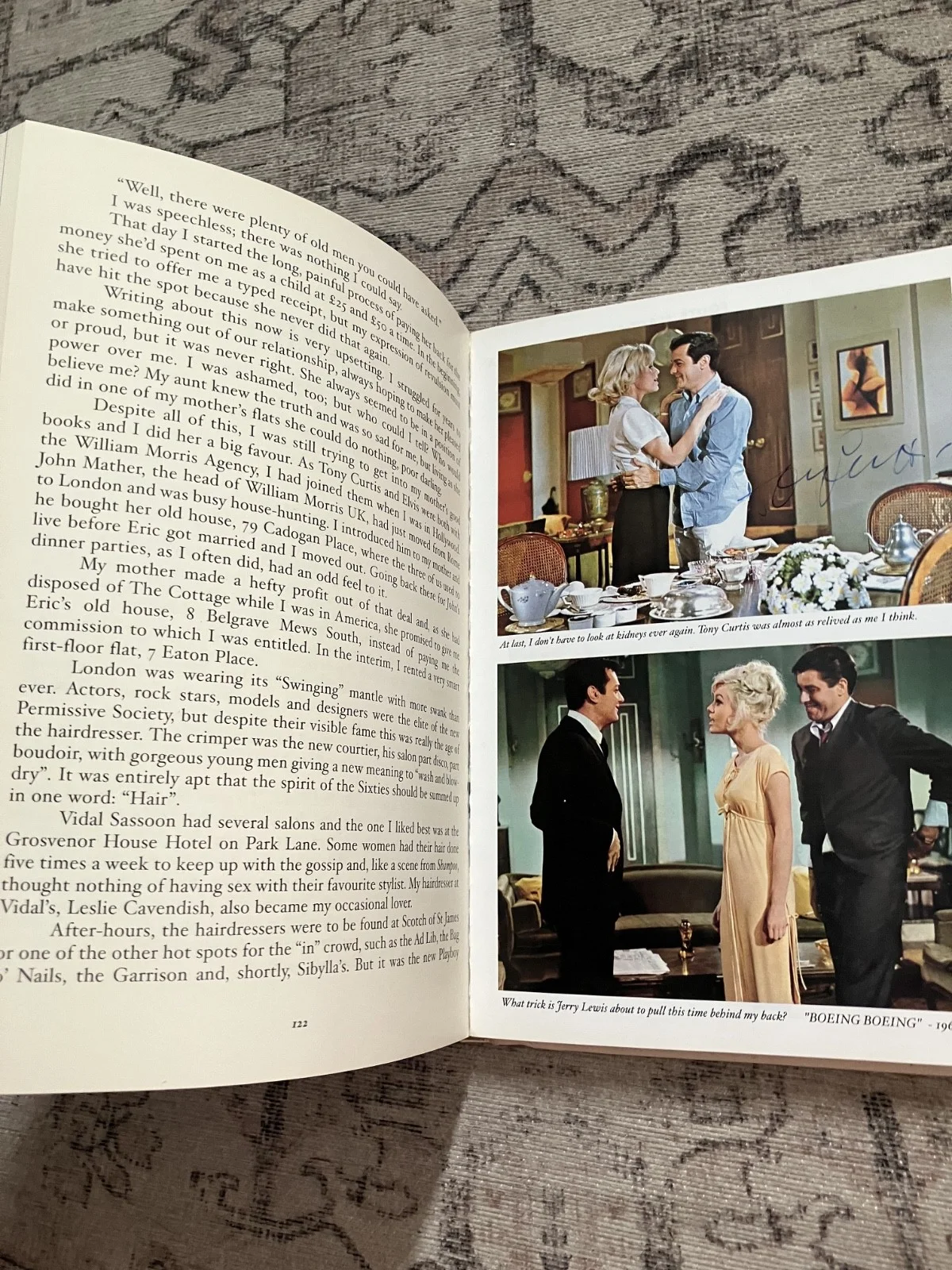 2000 book PARADISE, SUZANNA STYLE SIGNED BY SUZANNA LEIGH & TONY CURTIS Elvis, изображение 4