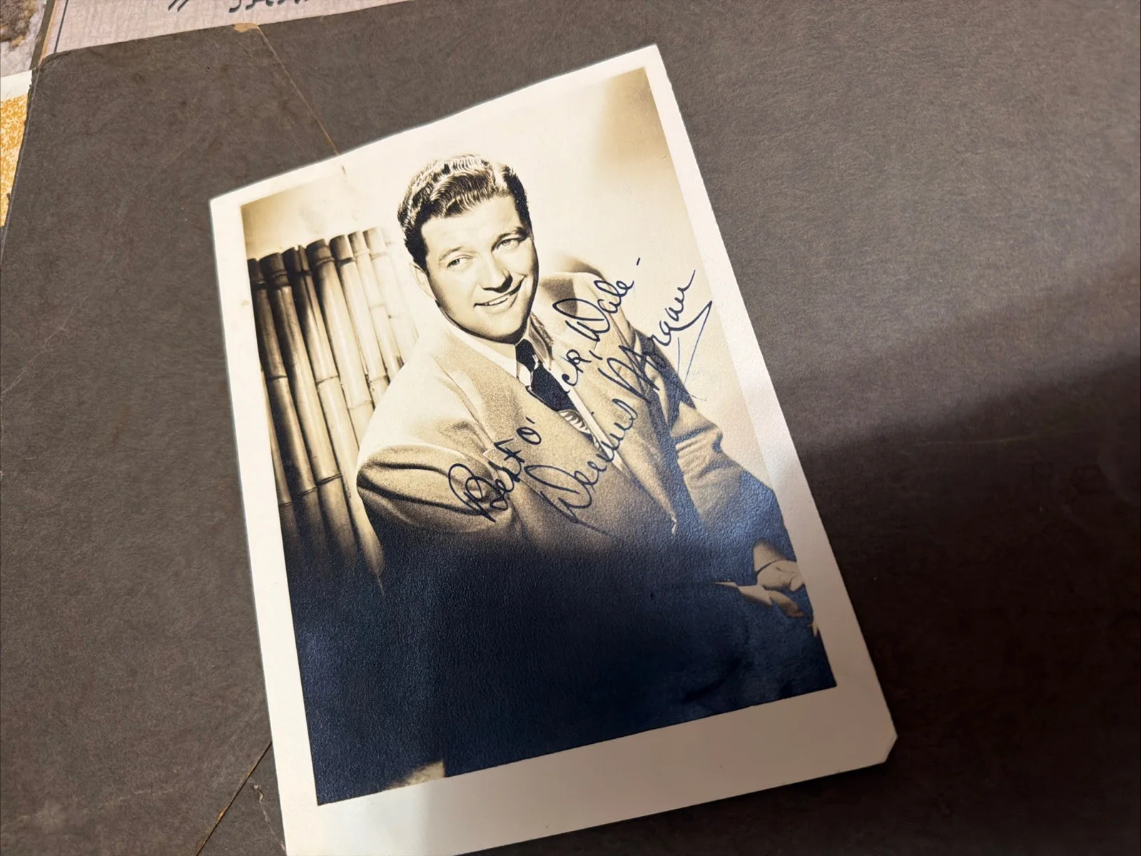 Dennis Morgan — Dennis Morgan Original 5x7 Signed Photo, image 2