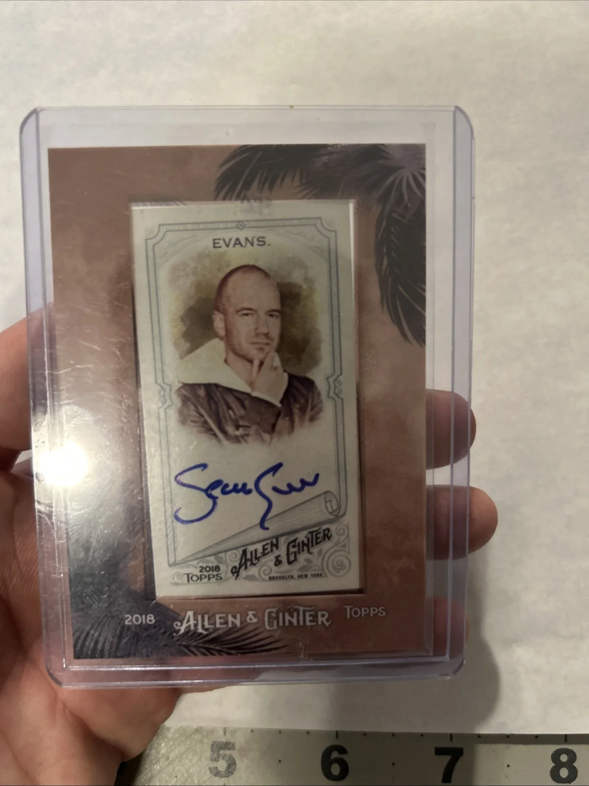 Sean Evans Hot Ones Allen and Ginter RELIC & Mini Autograph Topps 2018 LOT FREE, изображение 4