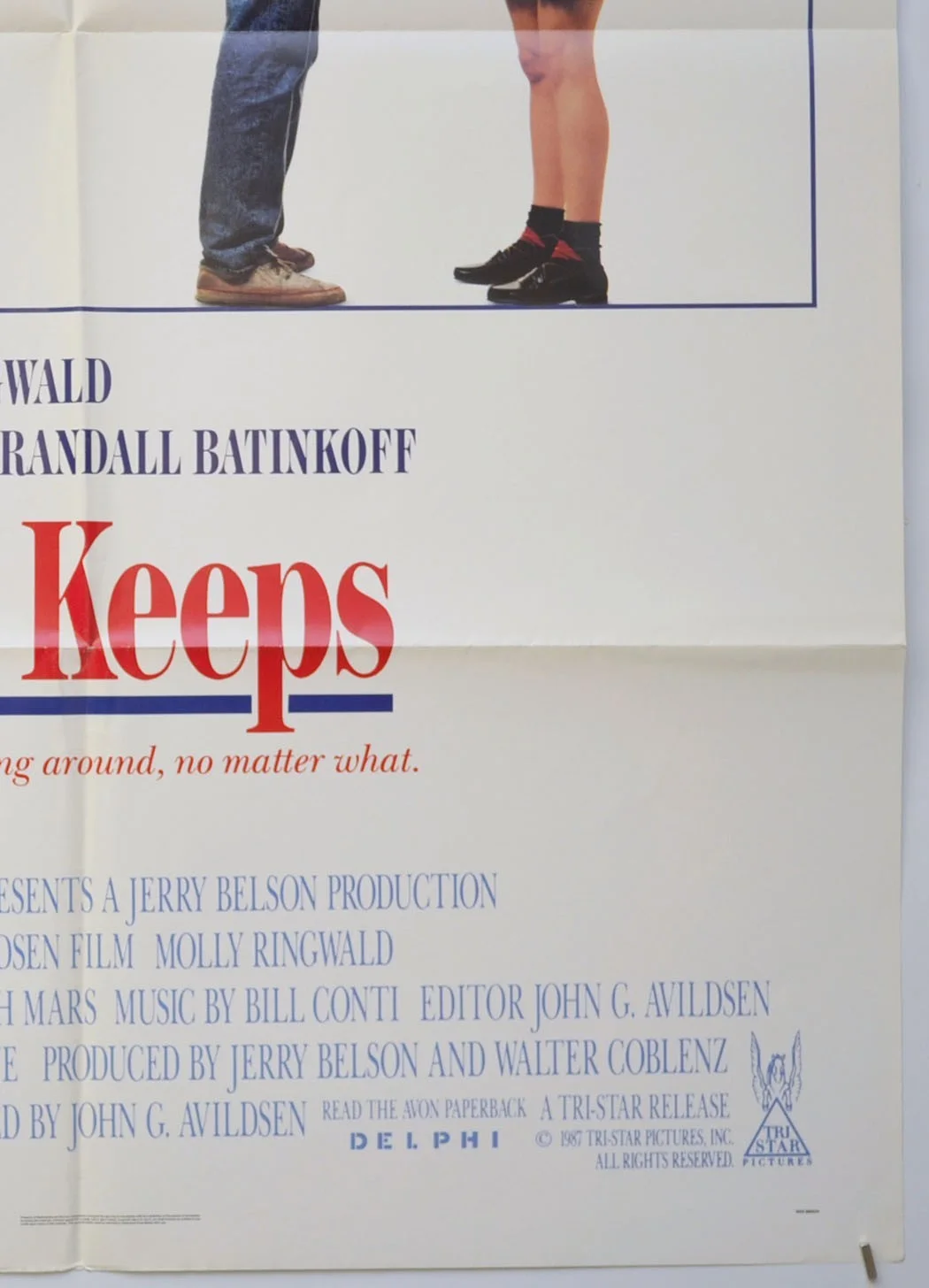 FOR KEEPS (1988) Original One Sheet Movie Poster - Molly Ringwald (Maybe Baby), image 5
