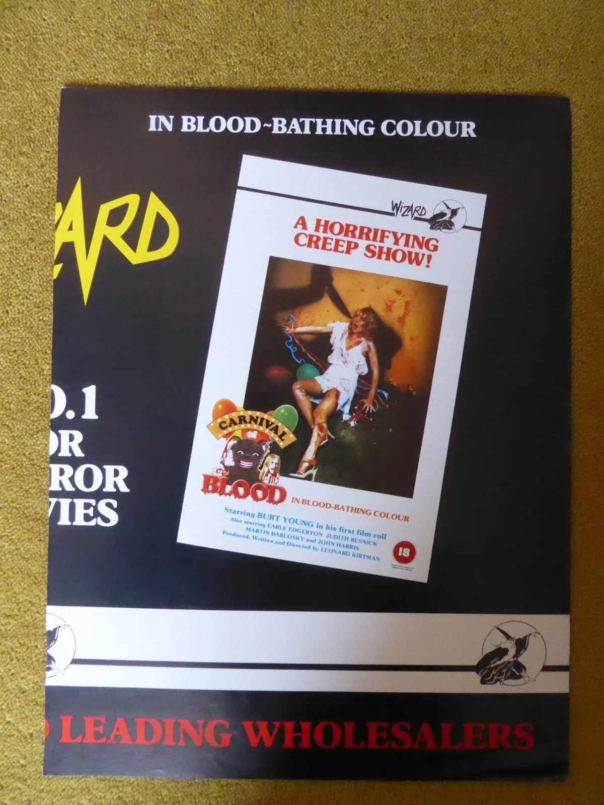 Original 1980's Video Trade Mag Advert Born Innocent/Carnival Of Blood Pre Cert, изображение 3