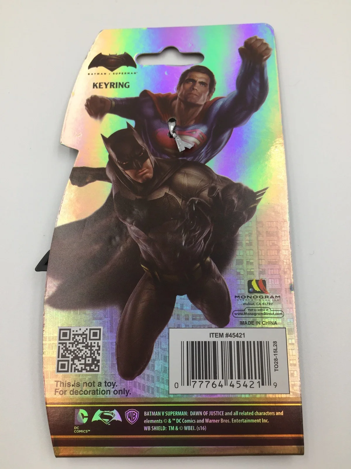 Batman vs Superman Keyring • Dc Comics • Officially Licensed Keychain • New, image 3