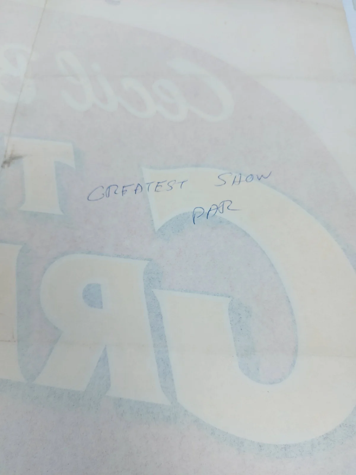 ORIGINAL THE GREATEST SHOW ON EARTH UK QUAD FILM POSTER 1952, изображение 4