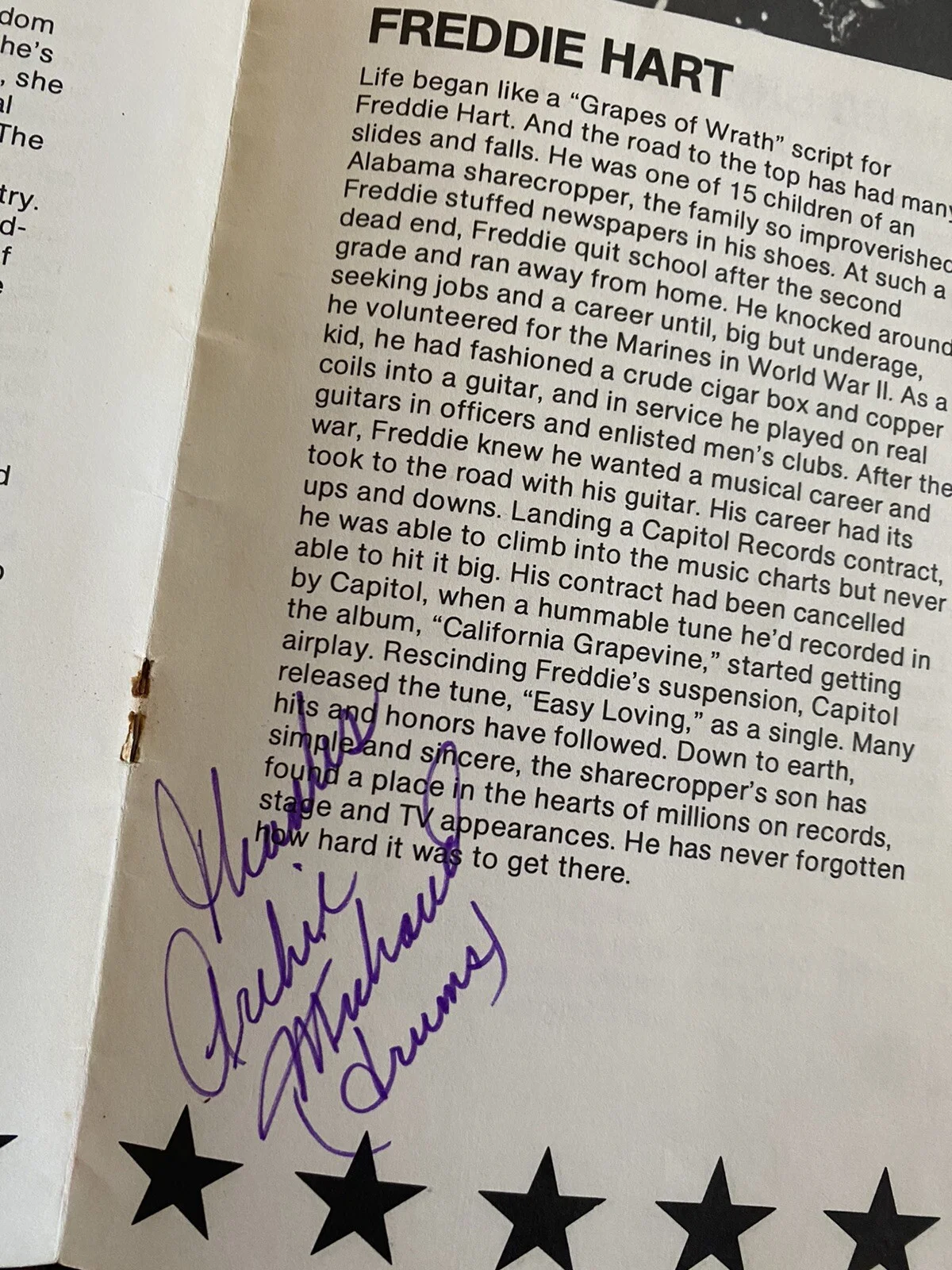tammy wynette statler cal smith others signed autograph country Music program!, image 4