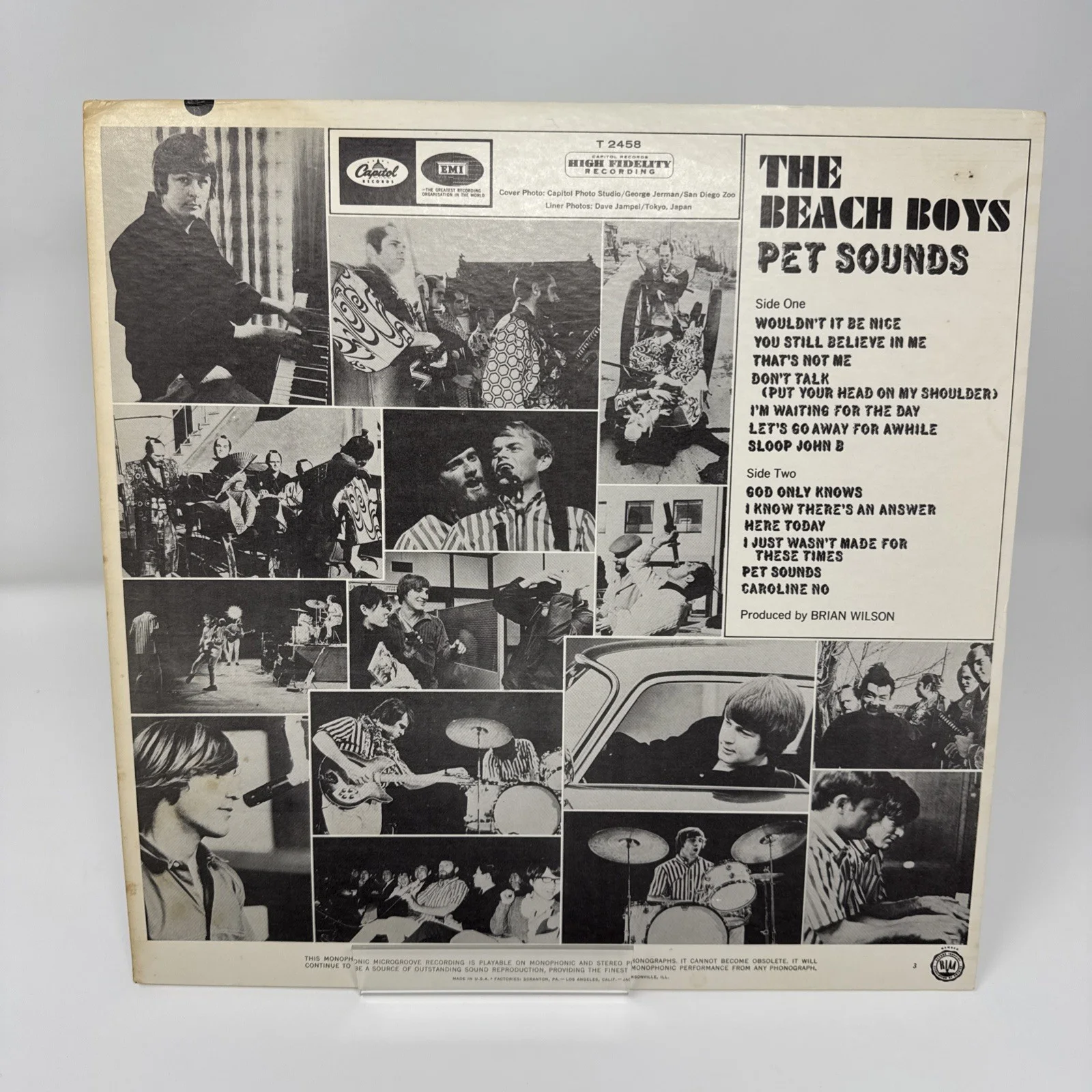 Beach Boys Pet Sounds Vinyl LP SIGNED In Person by Brian Wilson, Al Jardine, +1, изображение 2