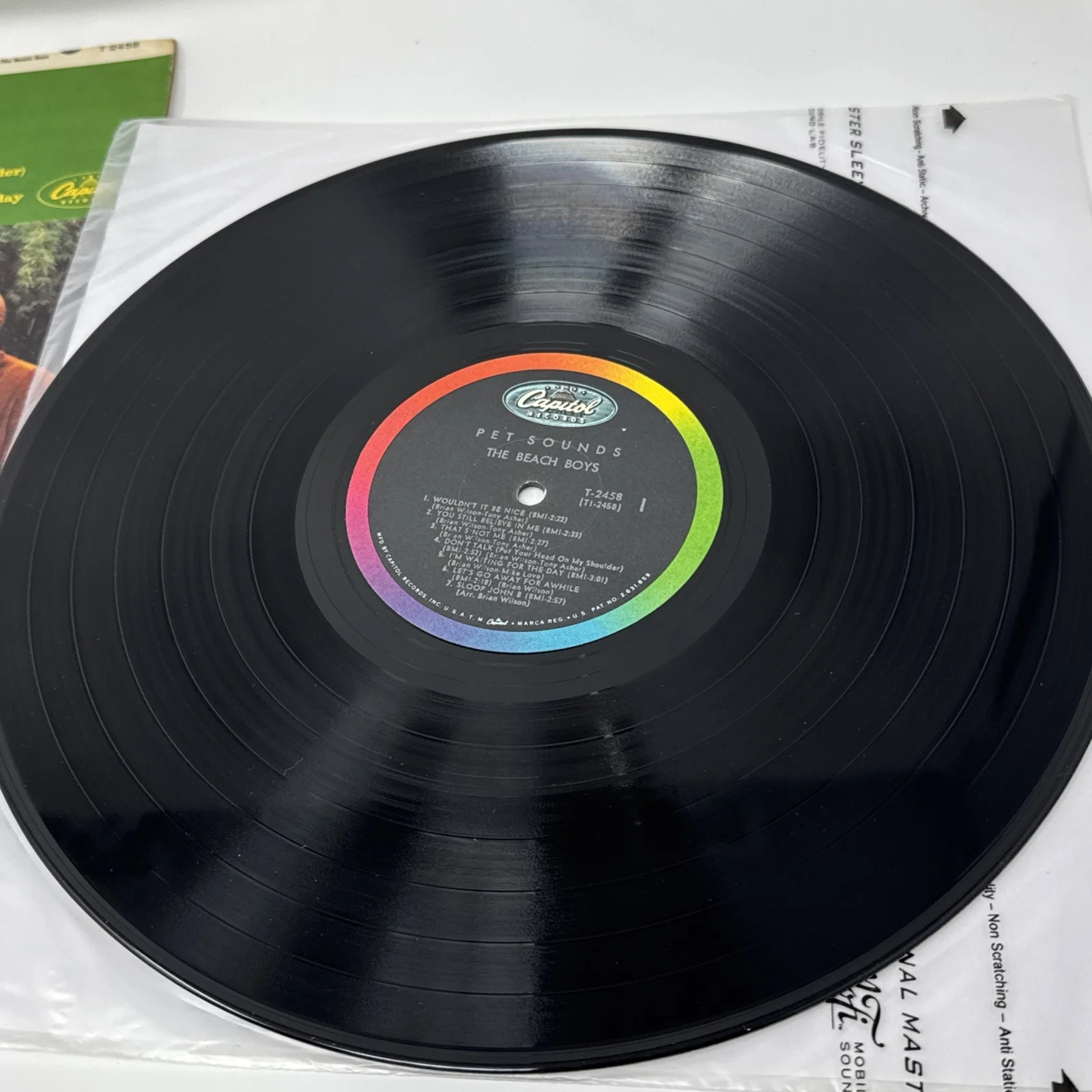 Beach Boys Pet Sounds Vinyl LP SIGNED In Person by Brian Wilson, Al Jardine, +1, изображение 4