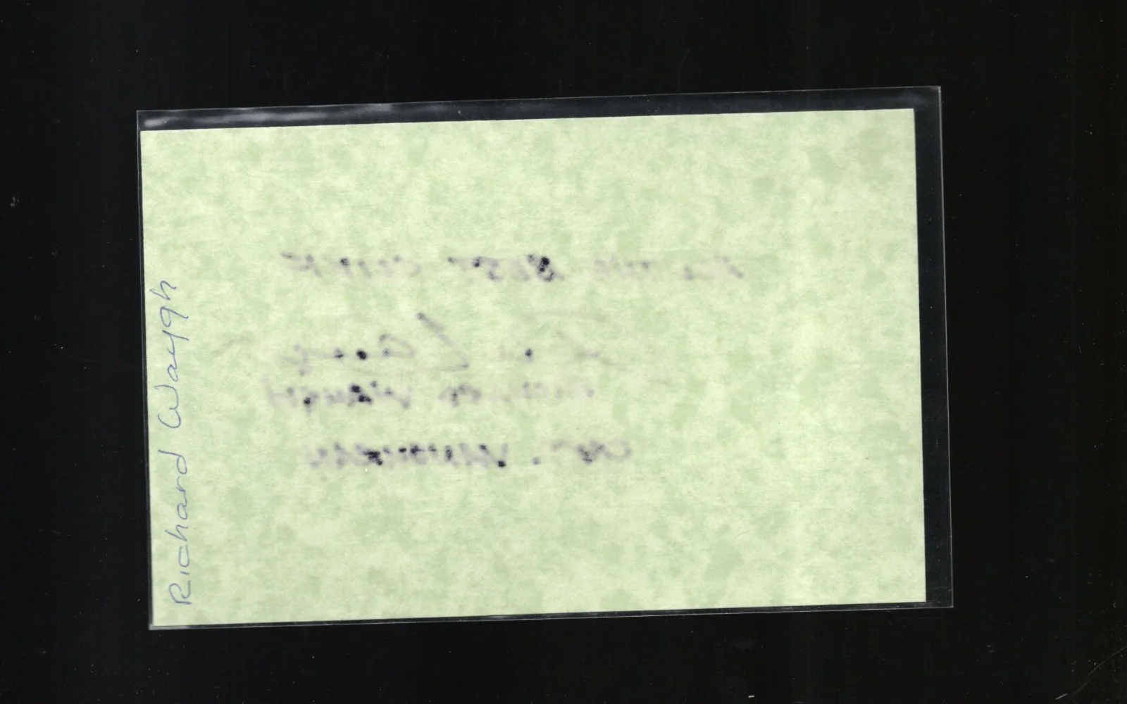 Richard Waugh - Actor * Signed Index Card * No Contest - Murdoch Mysteries, изображение 2