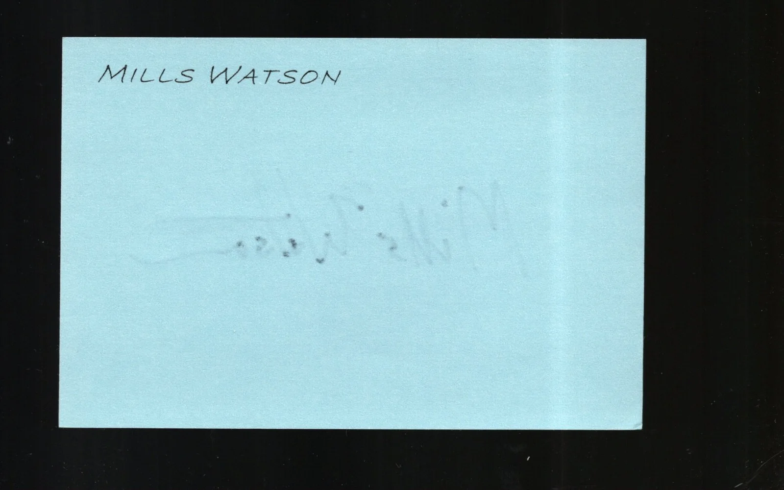 Mills Watson - Actor * Signed Index Card * Cujo - Up In Smoke, изображение 2