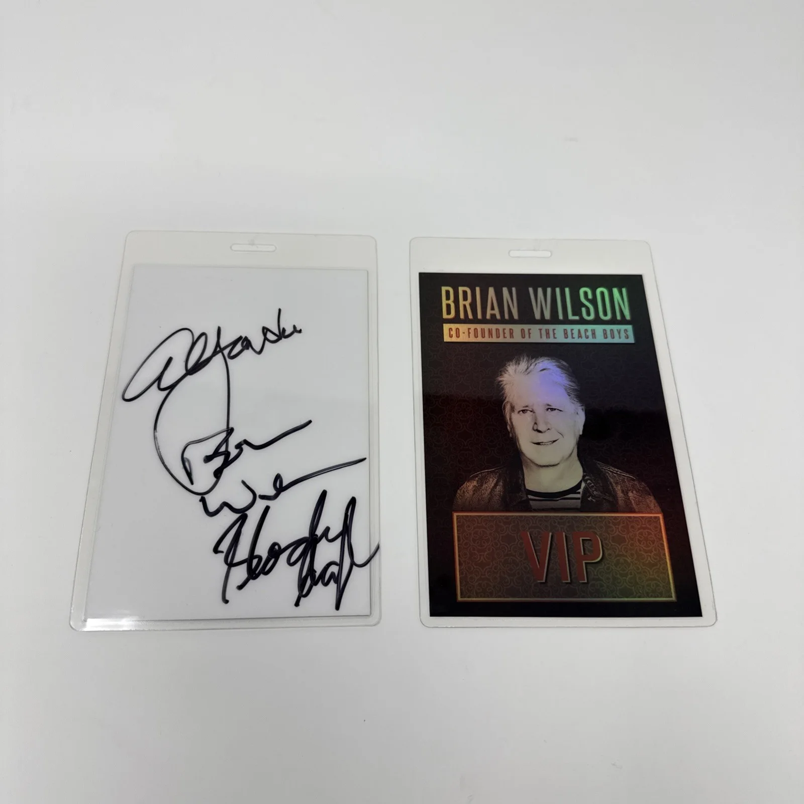 Brian Wilson, Al Jardine, Blondie Chaplin Autograph In Person From 2015 Concert, изображение 2