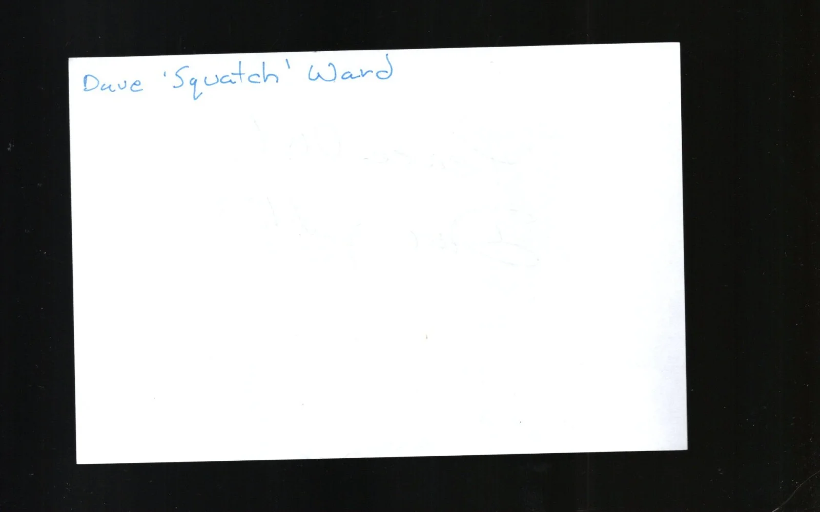Dave 'Squatch' Ward - Actor * Signed Album Page * So Weird - Dragon Ball Z, изображение 2