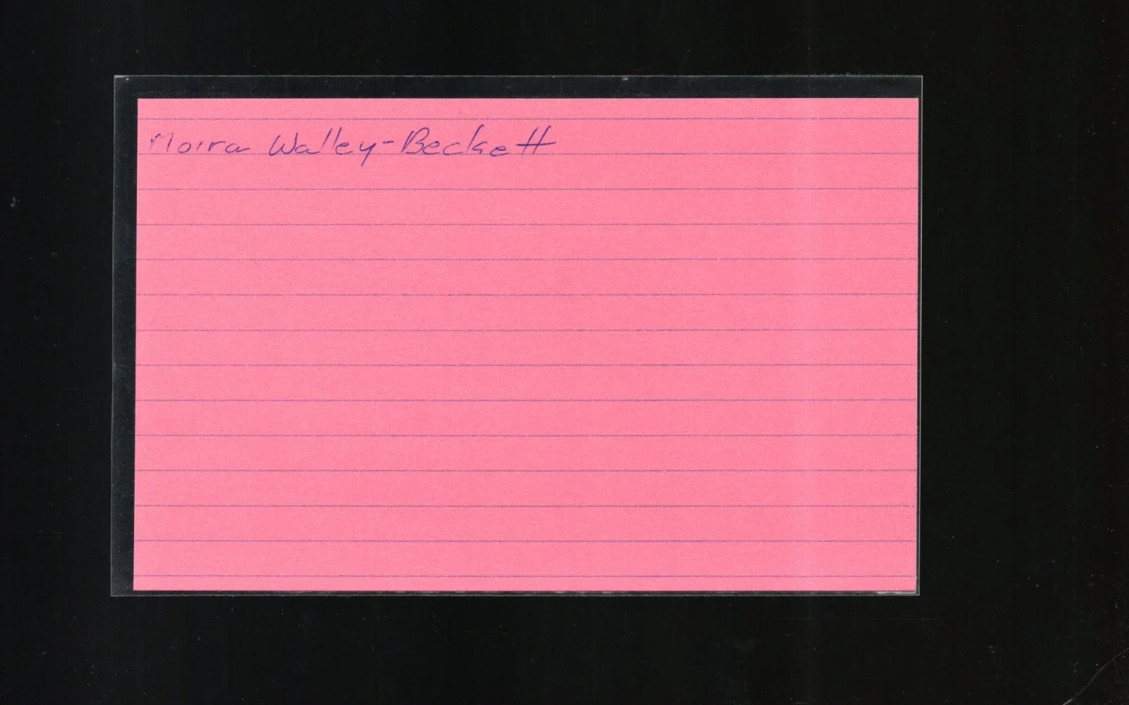 Moira Walley-Beckett - Actress - Writer * Signed Index Card * Breaking Bad, изображение 2