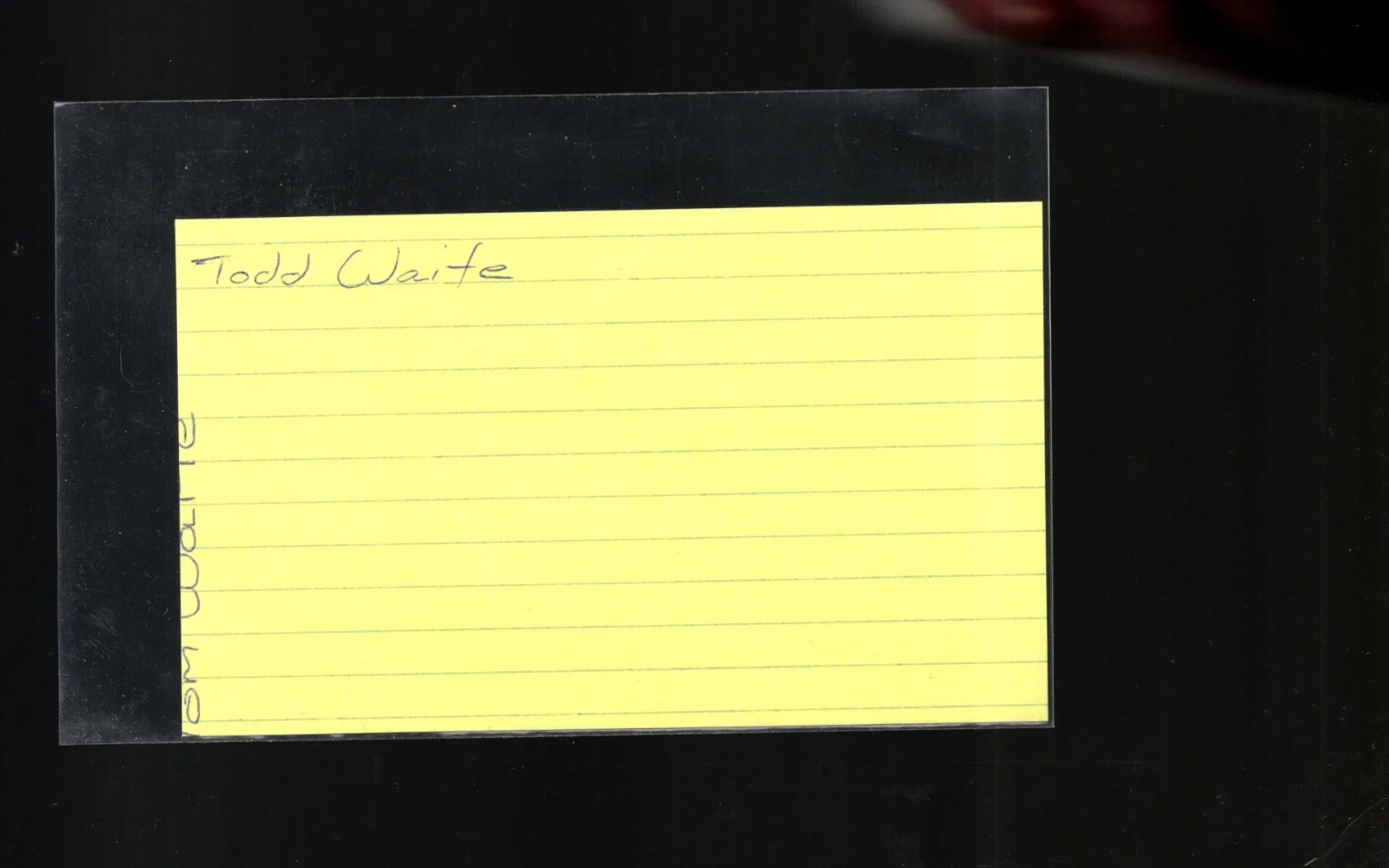 Todd Postlethwaite - Actor * Signed Index Card * Gate 2 - Clannad, image 2
