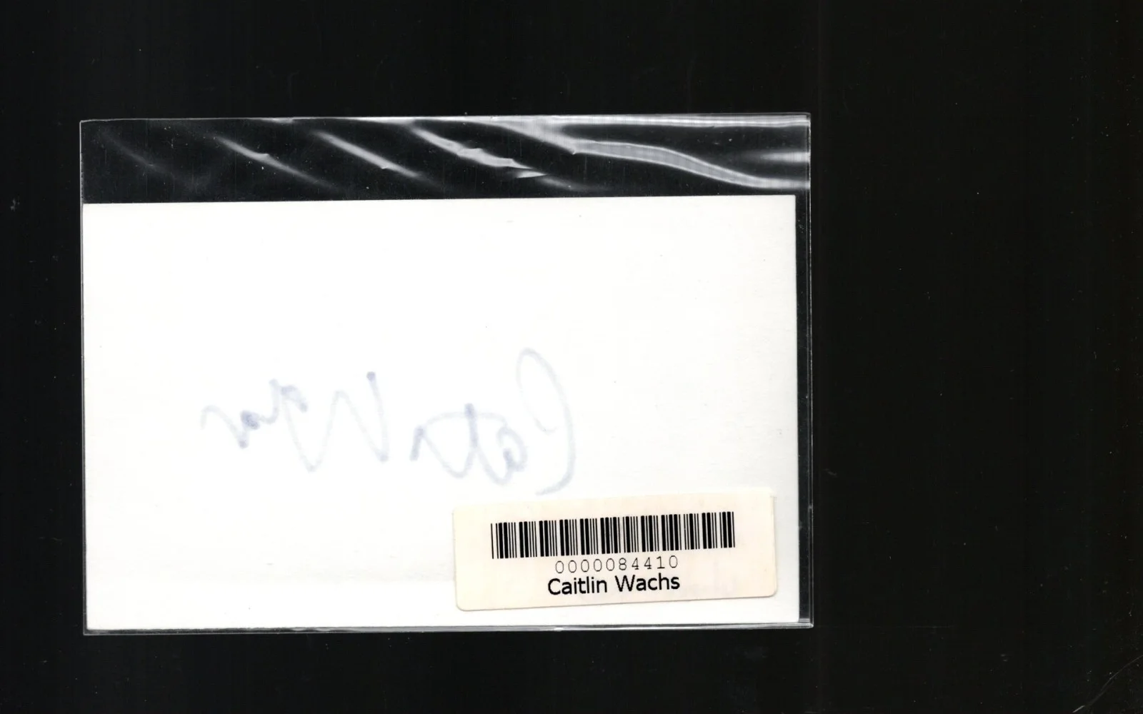 Caitlin Wach - Actress * Signed Index Card * Profiler - My Dog Skip, image 2