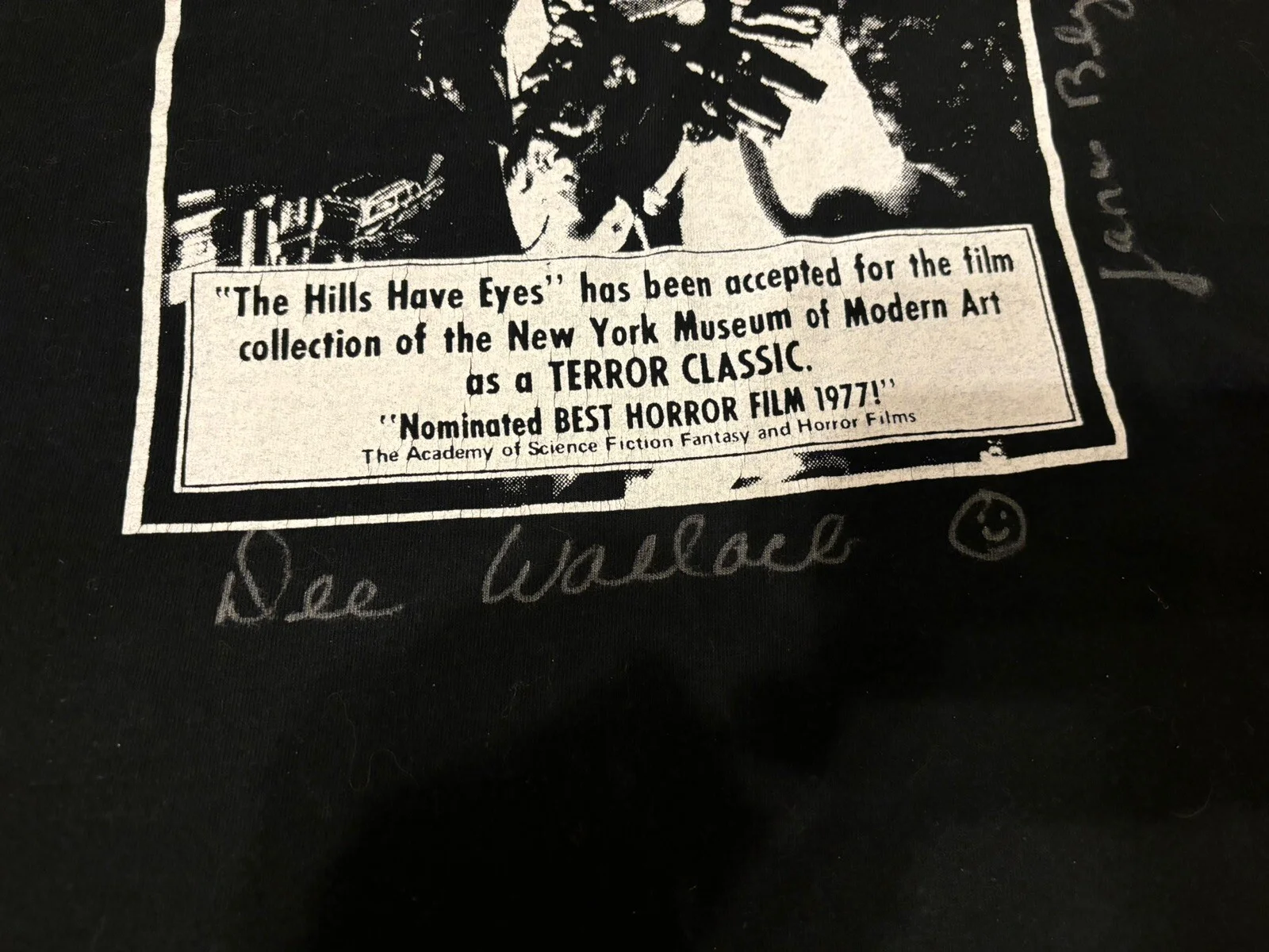 Michael Berryman Dee Wallace Janus Blythe Autograph Hills Have Eyes T Shirt, изображение 5