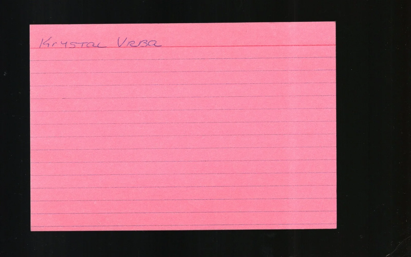 Krystal Vrba - Actress * Signed Index Card * Girlfriend Experience - Wrong Turn2, image 2
