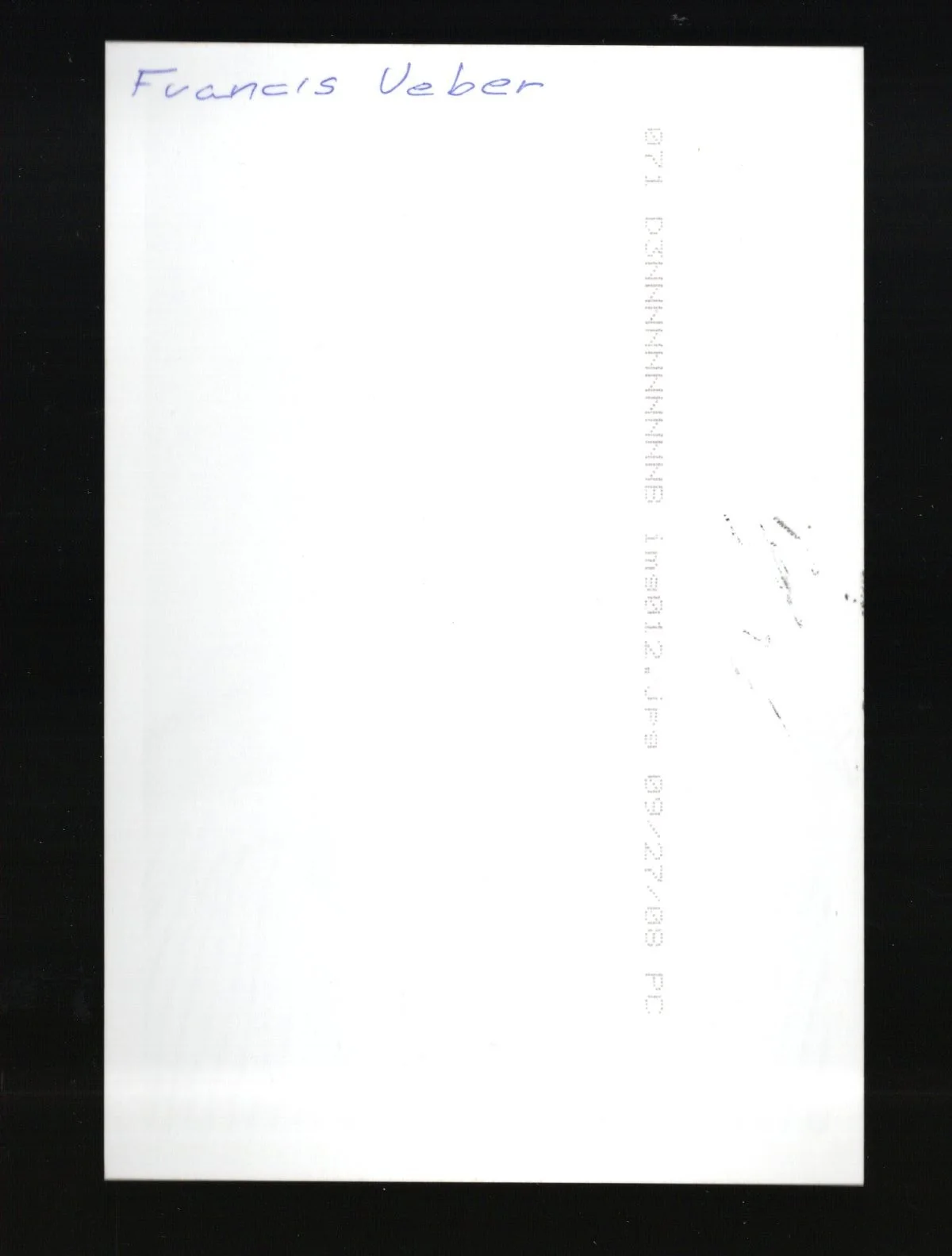 Francis Veber - Writer - Director * Signed Index Card + Photo * Three Fugitives, изображение 4