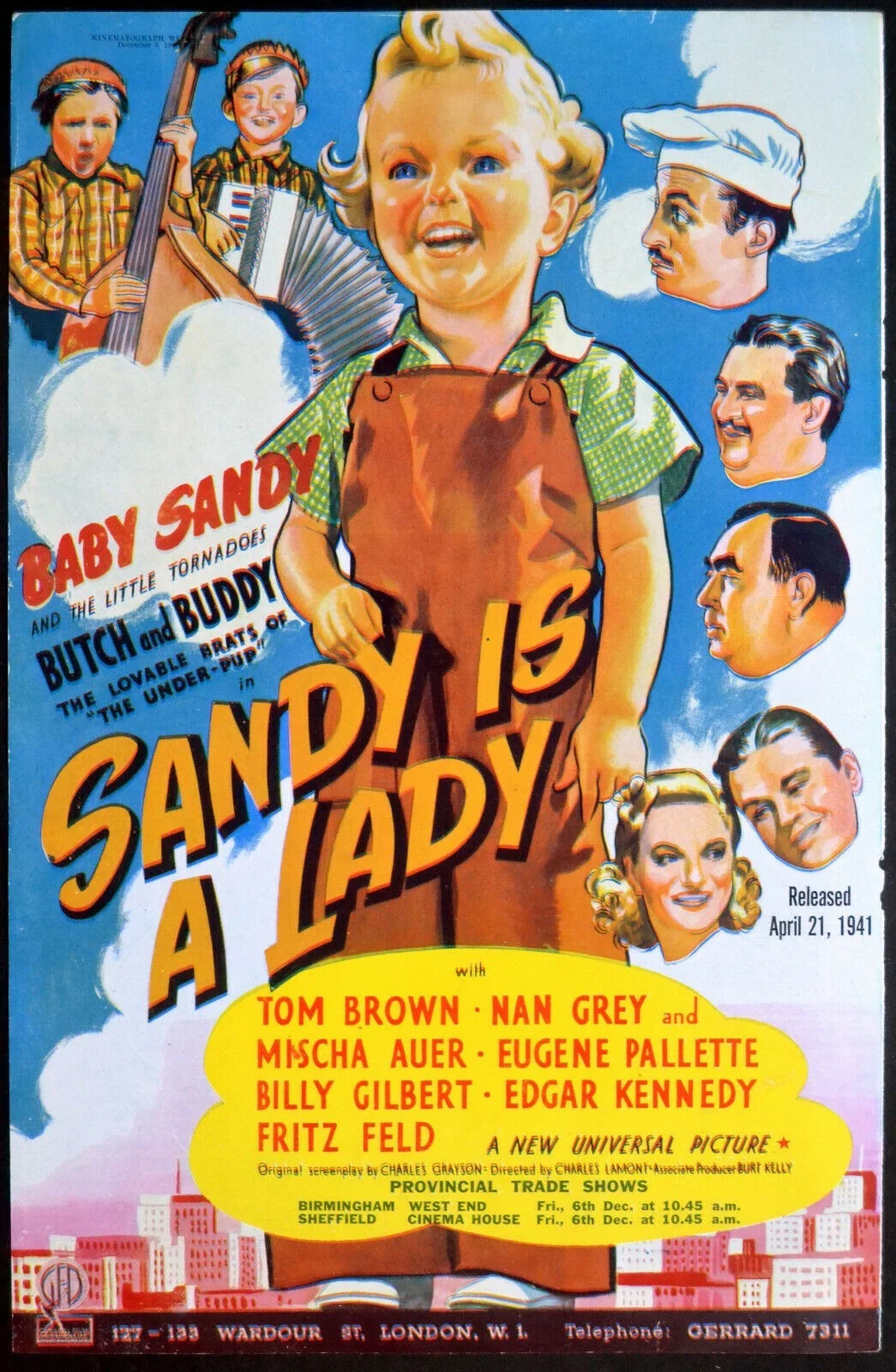 PRIVATE AFFAIRS 1940 Robert Cummings, Roland Young SANDY IS A LADY TRADE ADVERT, изображение 2