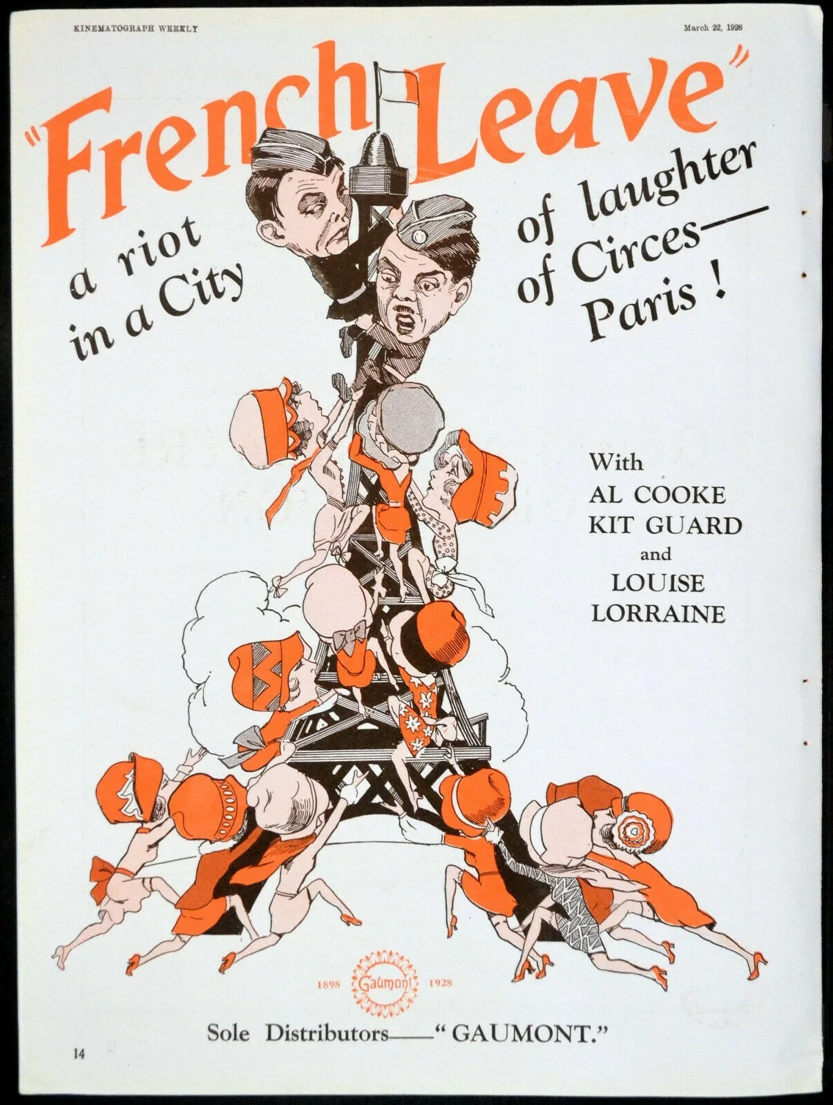 PARISIENNES 1928 Miles Mander WHAT PRICE LOVE? Jane Novak TRADE ADVERT, изображение 2