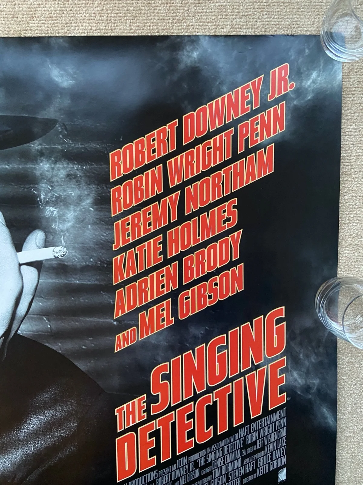 THE SINGING DETECTIVE Rob Downey Orig. UK DS Quad Cinema Poster NEW Rolled 30x40, изображение 4