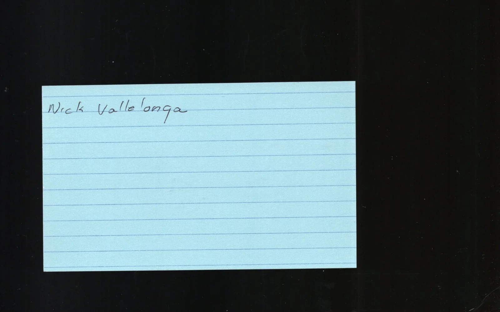 Nick Vallelonga - Actor - Writer - Director * Signed Index Card * Green Book, image 2