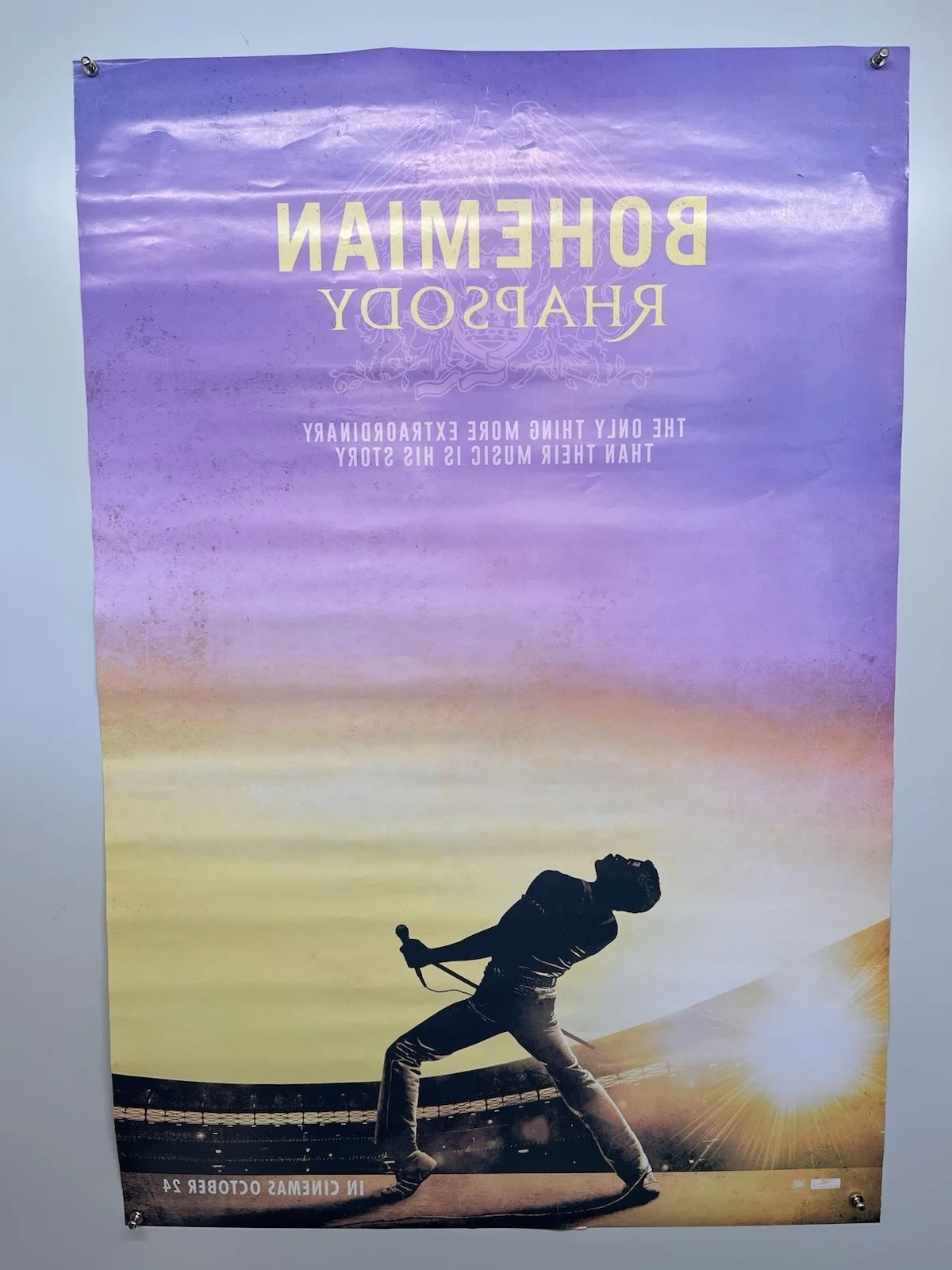 Bohemian Rhapsody Poster Queen Freddie Mercury Rami Malek Original Promo 2018, изображение 2