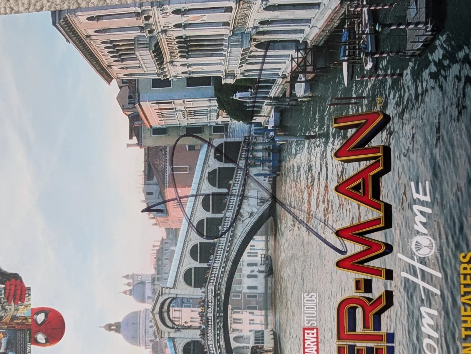 Jake Gyllenhal Signed 15x10 Spider-Man Far From Home Poster Print Video Proof, image 2