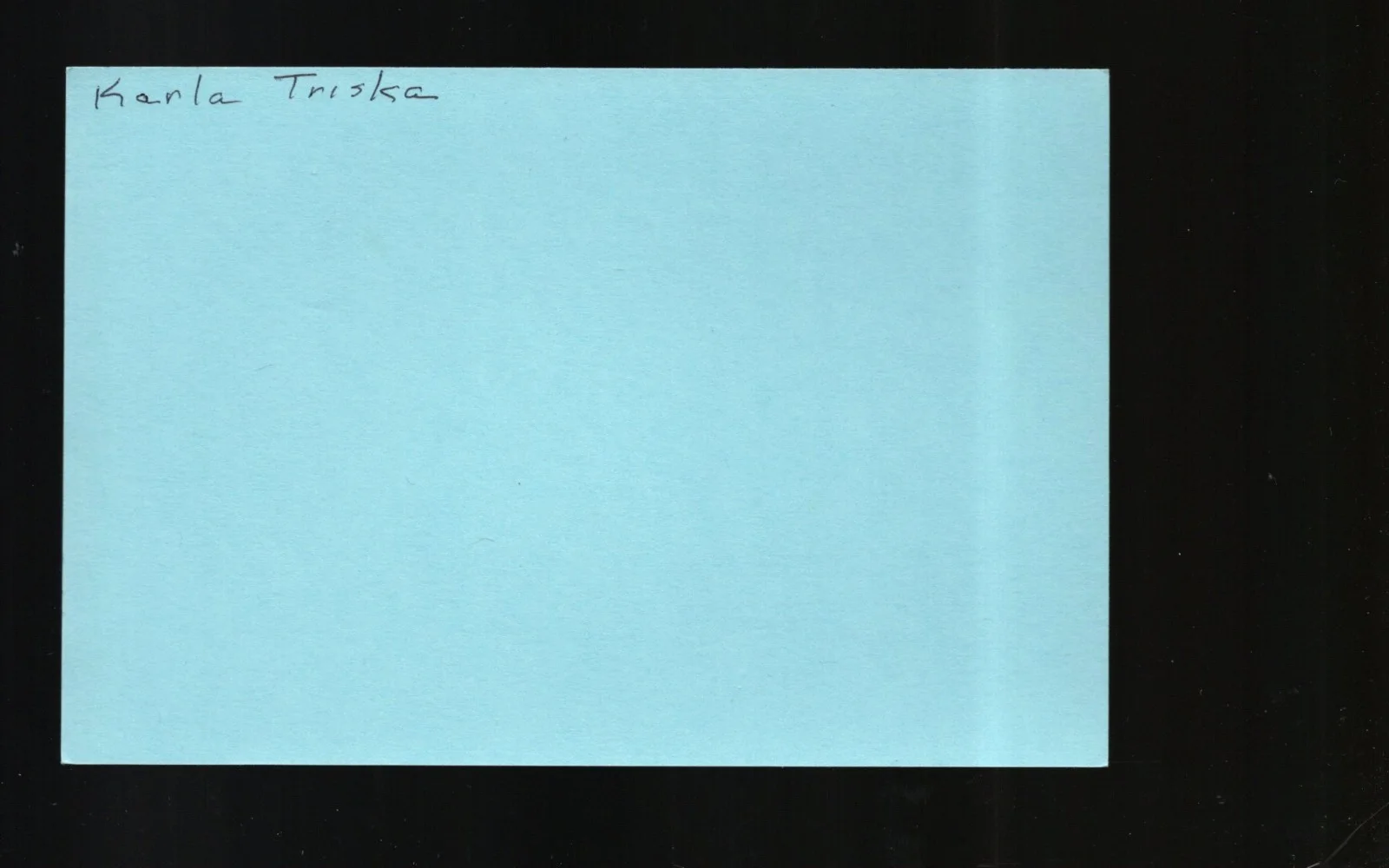 Karla Chadimová Triska - Actress * Signed Index Card * Zlaté kapradí - Airwolf, image 2