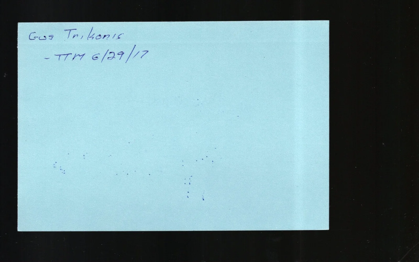 Gus Trikonis - Actor & Director * Signed Index Card * West Side Story - The Evil, изображение 2