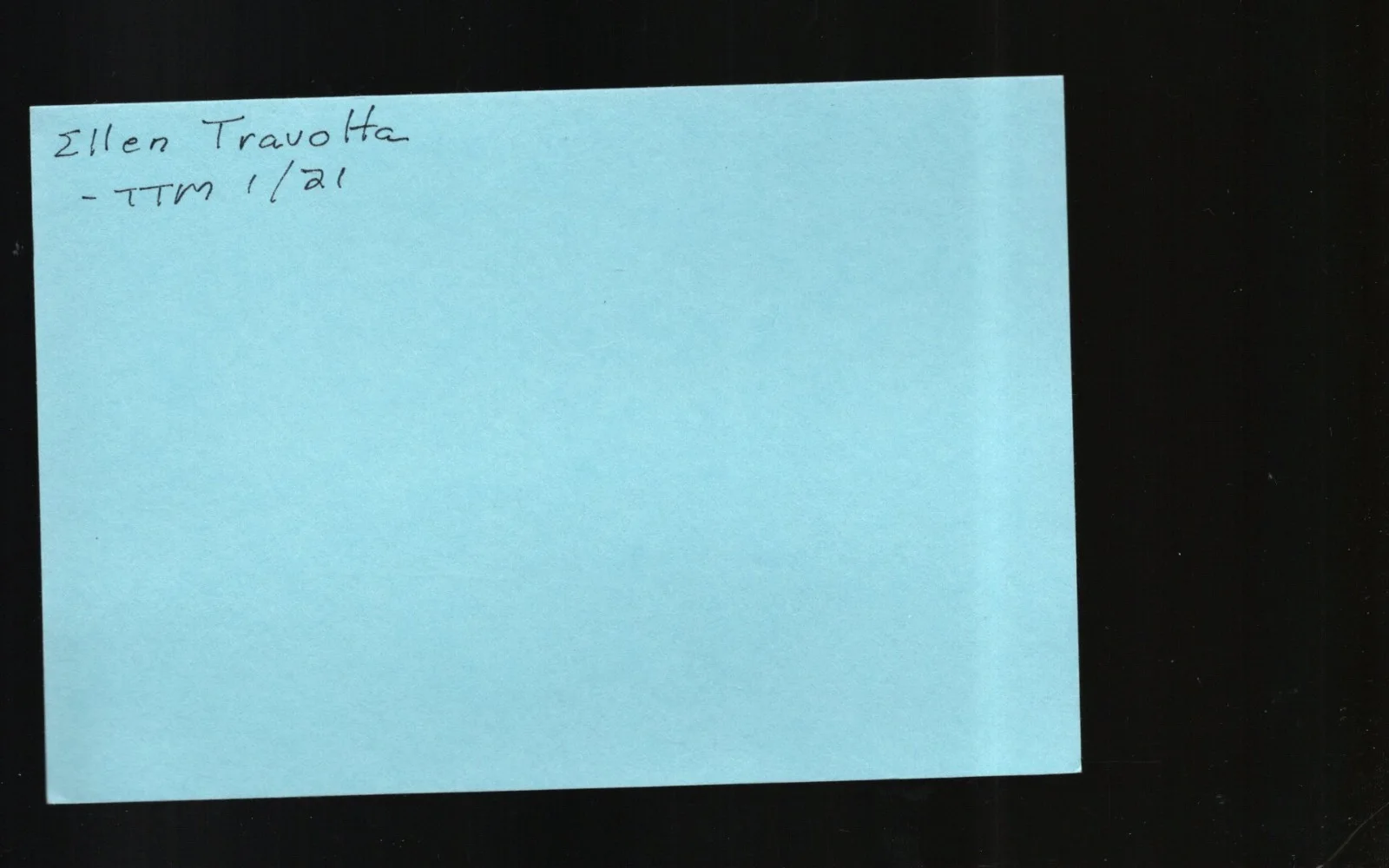 Ellen Travolta - Actress * Signed Index Card * Grease - Charles in Charge, image 2