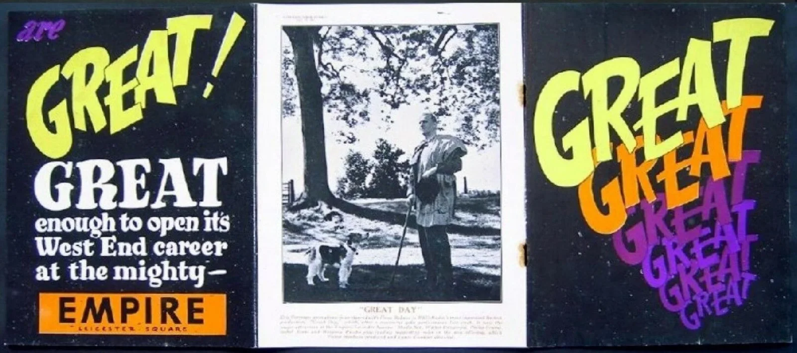 GREAT DAY 1945 Eric Portman, Flora Robson, Sheila Sim, Isabel Jeans TRADE ADVERT, изображение 2