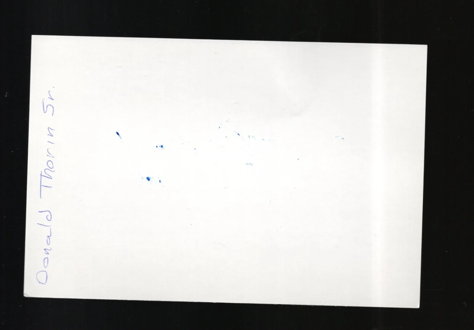 Donald E. Thorin - Cinematographer = Signed Card - Thief - Tango & Cash, image 2