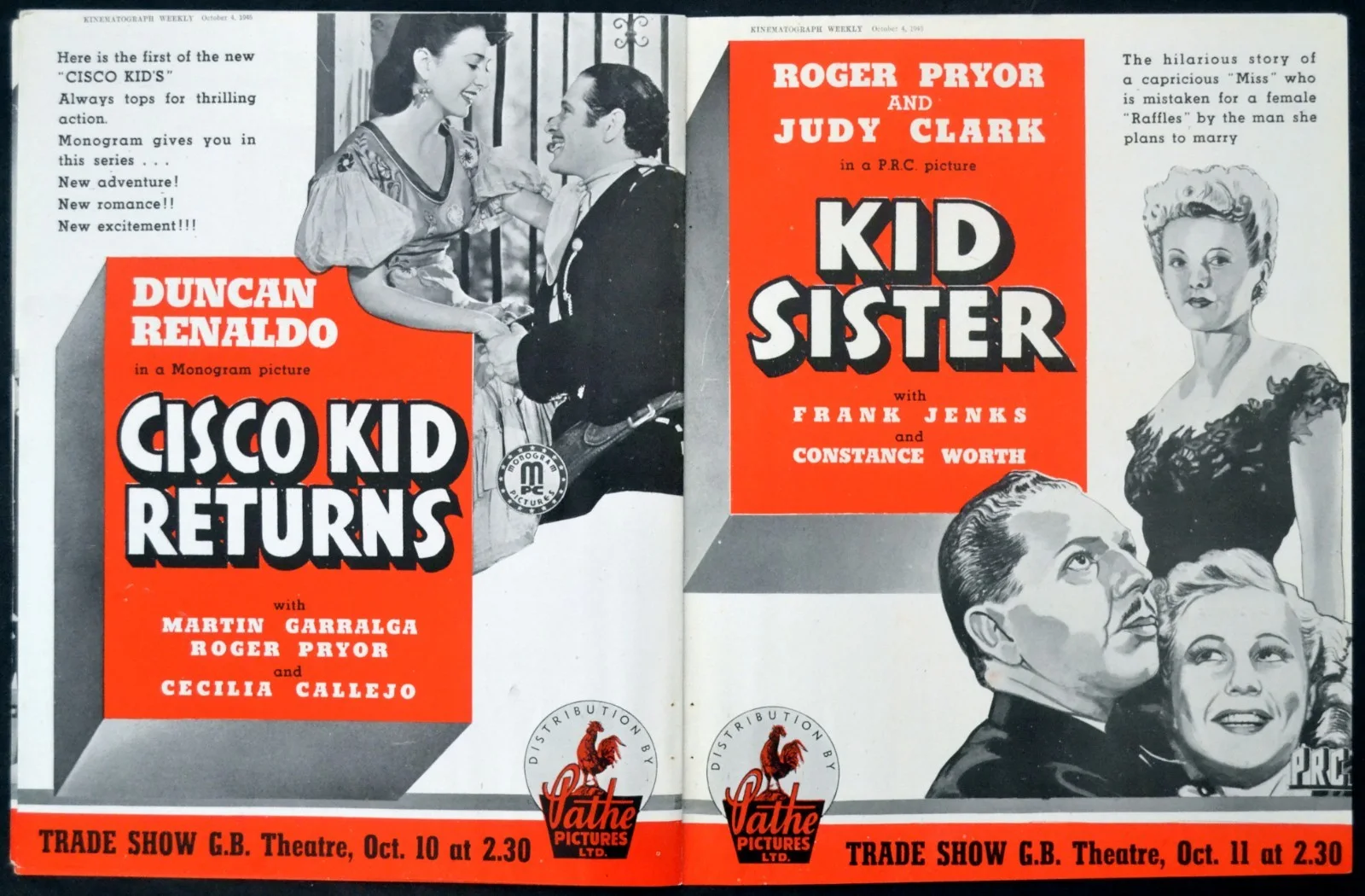 CRIME INC. Leo Carrillo CHINA’S LITTLE DEVILS Harry Carey TRADE ADVERTS, image 5