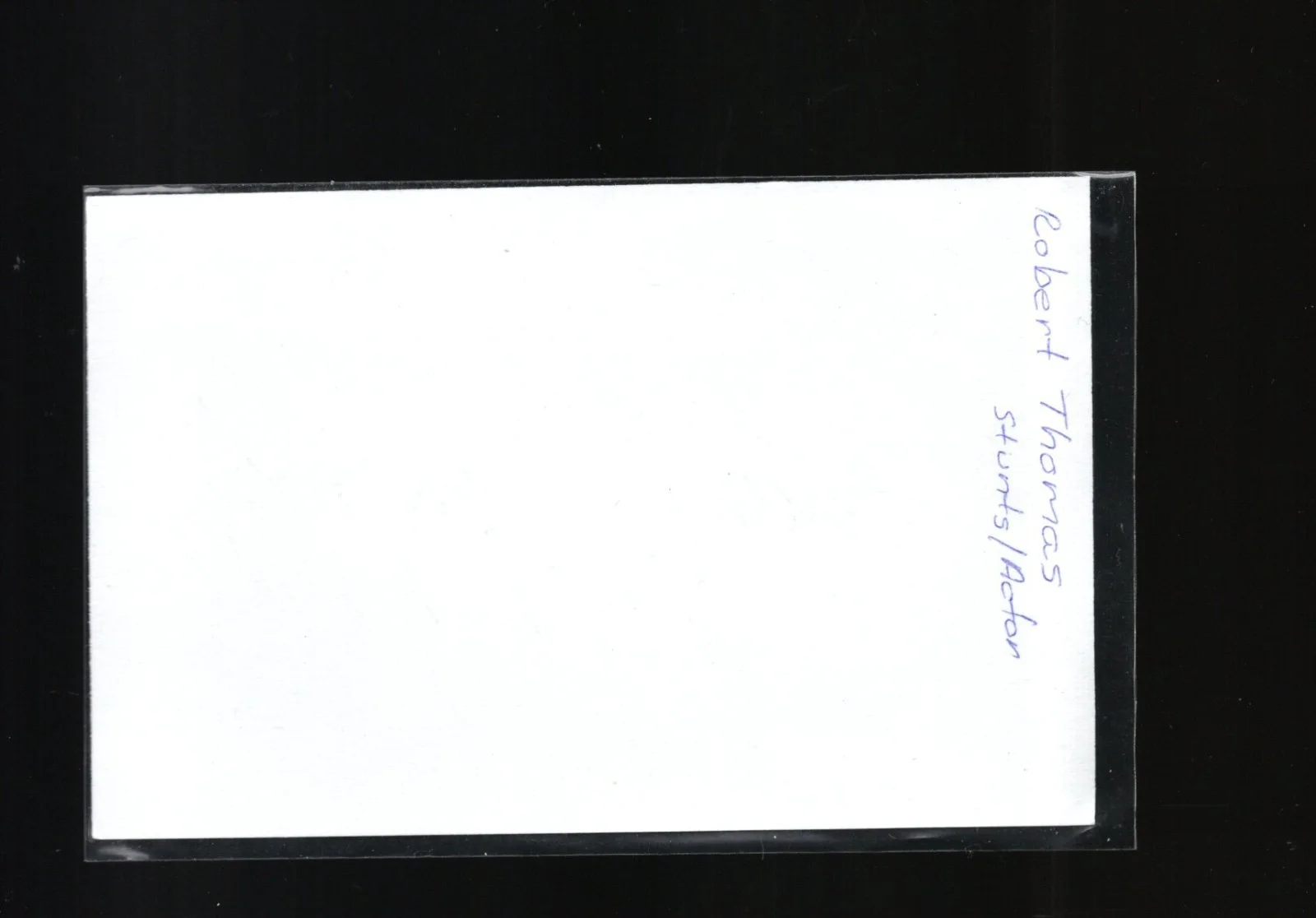 Robert Thomas - Stuntman - Actor = Signed Index Card - The Long Kiss Goodnight, изображение 2
