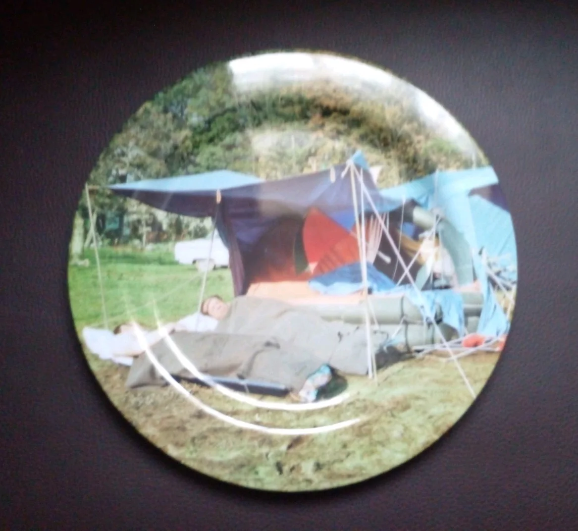Carry On Camping Film Melamine Plastic Plates x 2 Retro Memorabilia Display, изображение 4